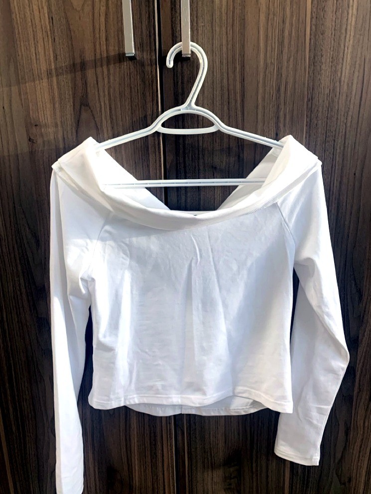 Ardene White Off-Shoulder Button-Front Top — Size M, New - photo 2