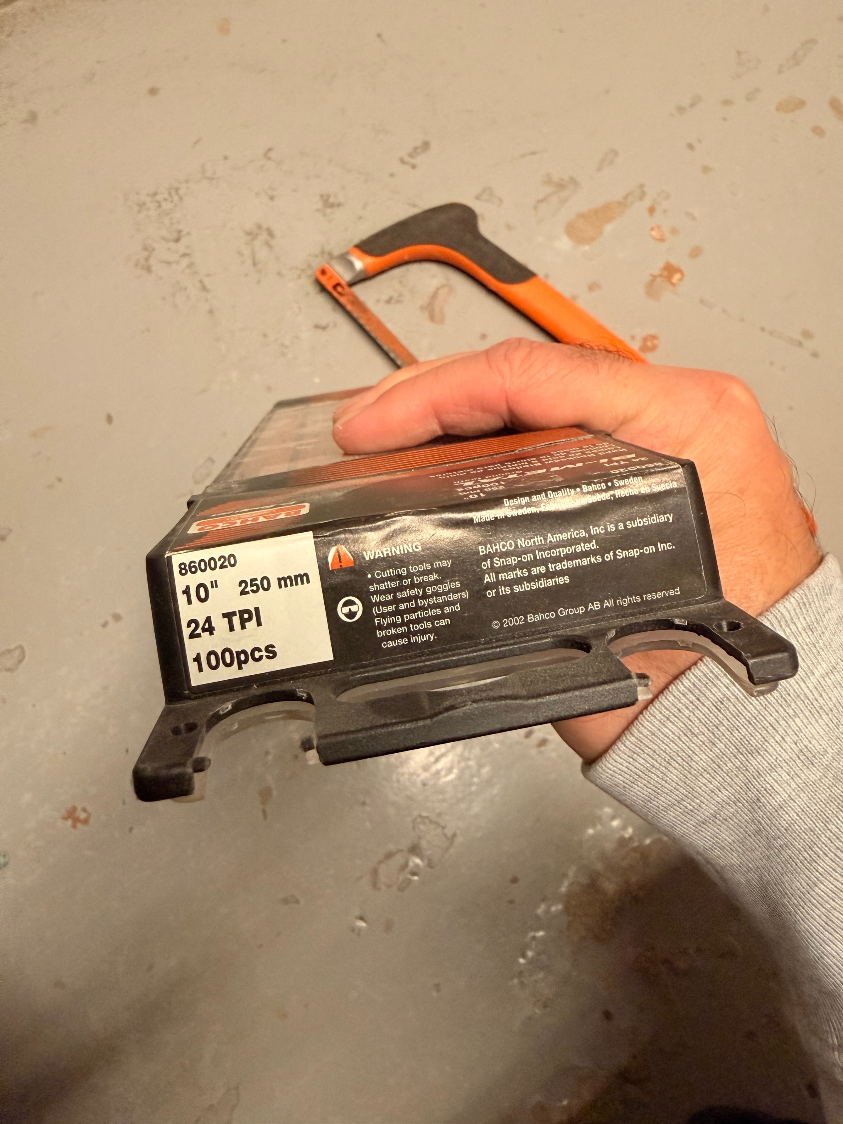 Bahco 12" Hacksaw & Bahco 10" Hacksaw Blades - photo 5