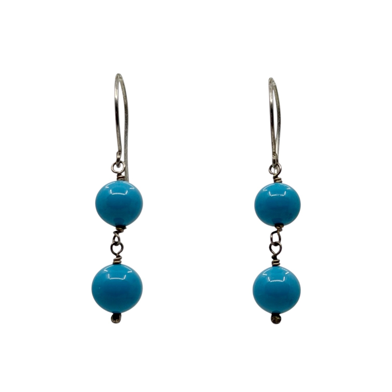 sterling silver venetian glass earrings - GM6