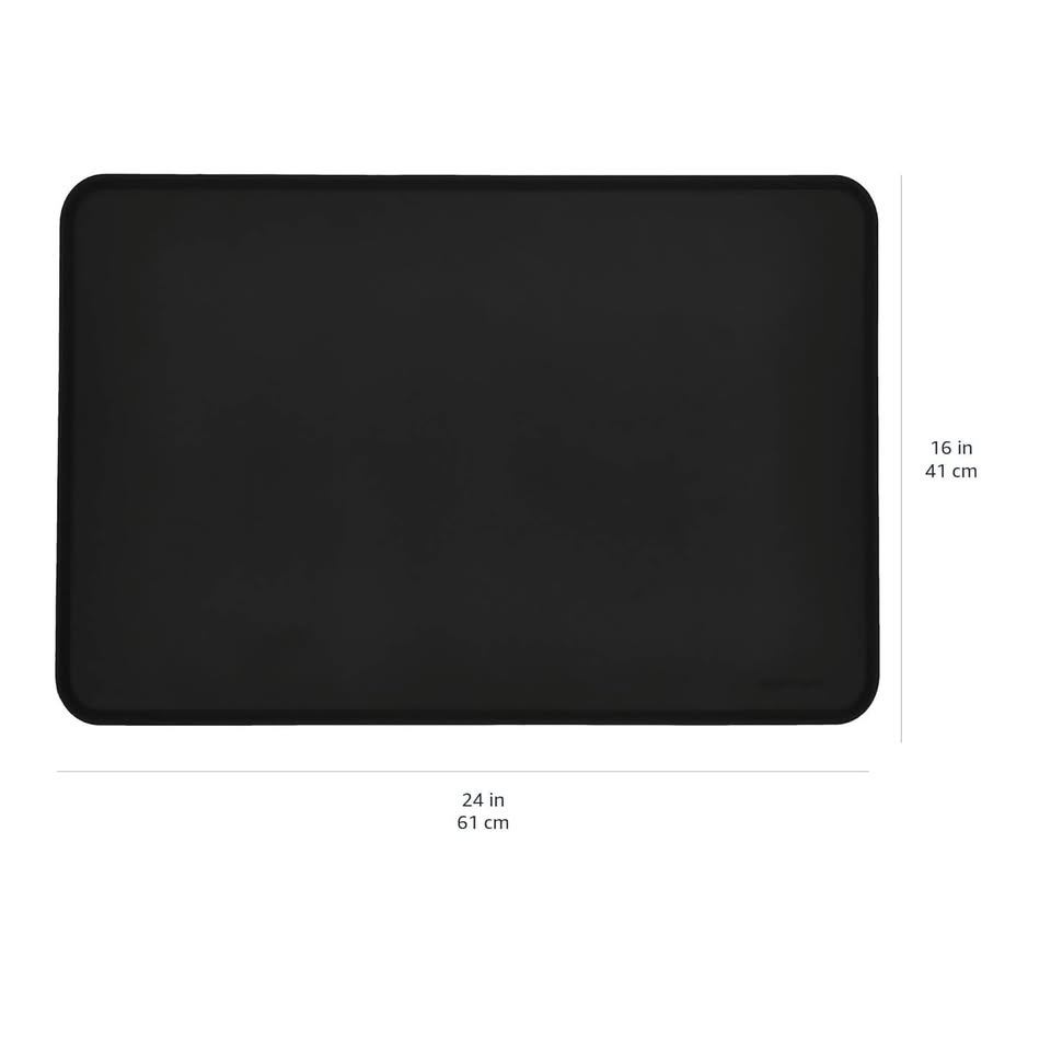 Amazon Basics Waterproof Anti-slip Silicone Pet Food Mat - photo 2