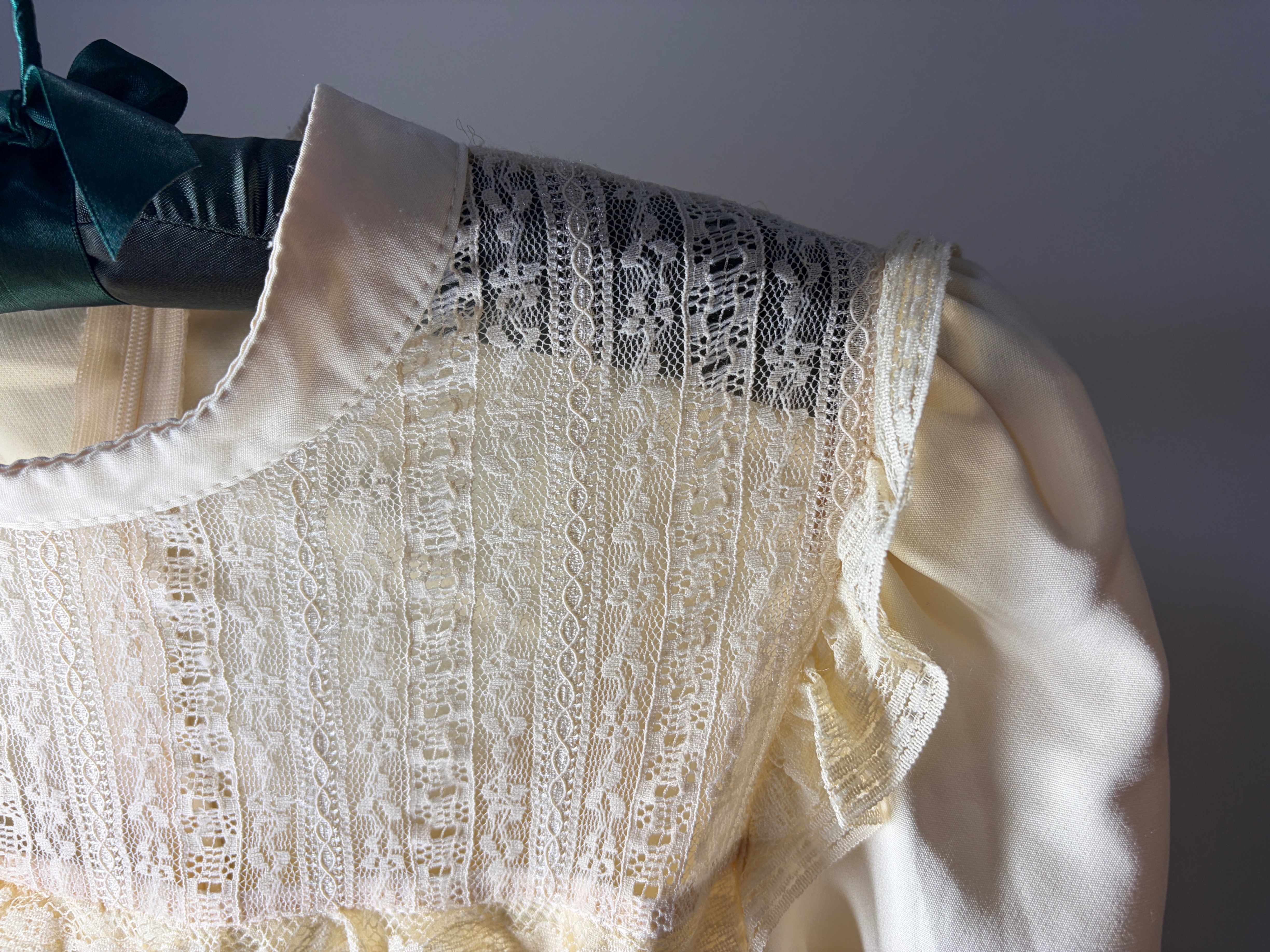 Vintage Yellow Lace Prairie Dress | Romantic Cottagecore - photo 4