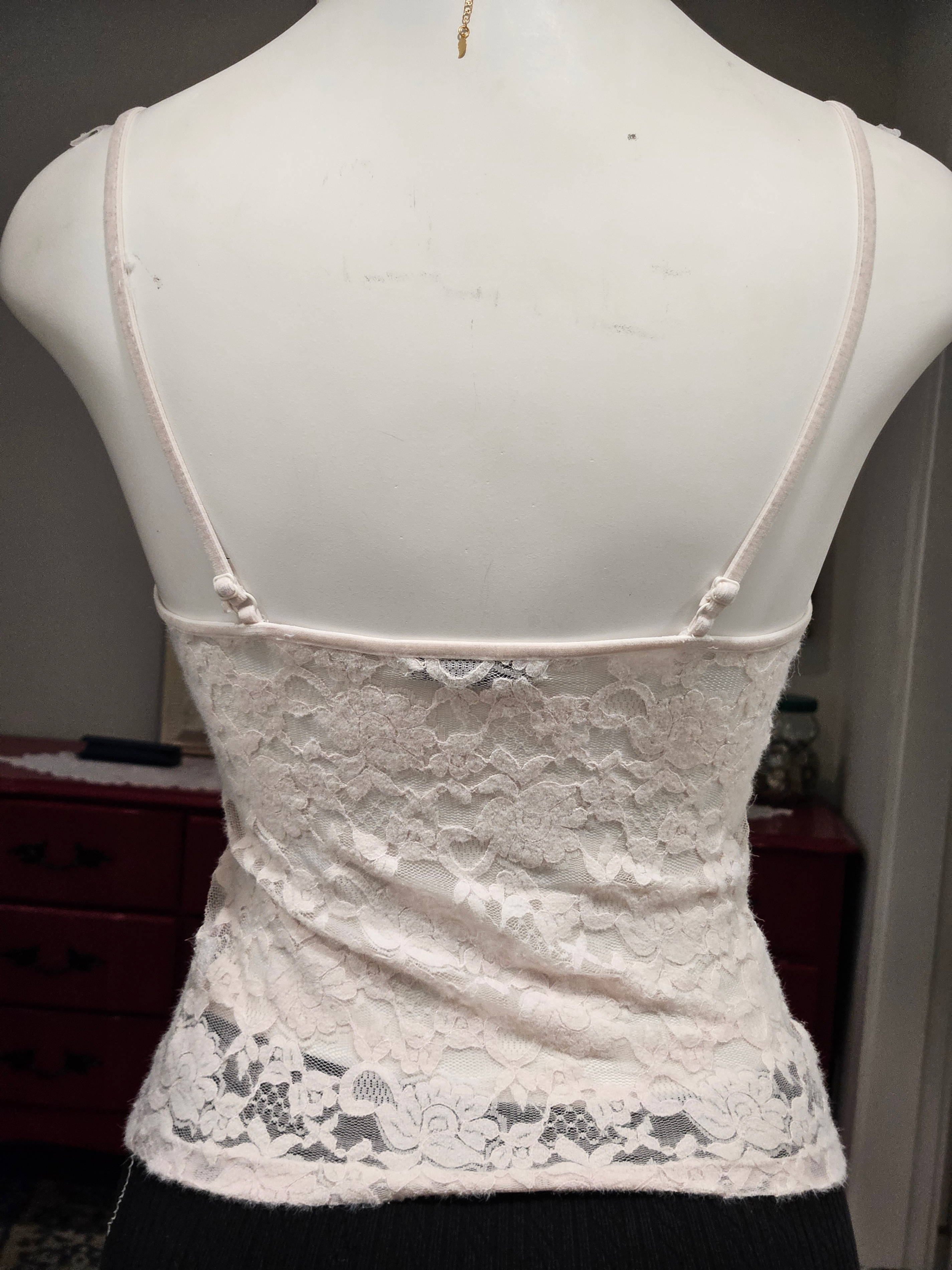 floral mesh lace tank top - photo 2