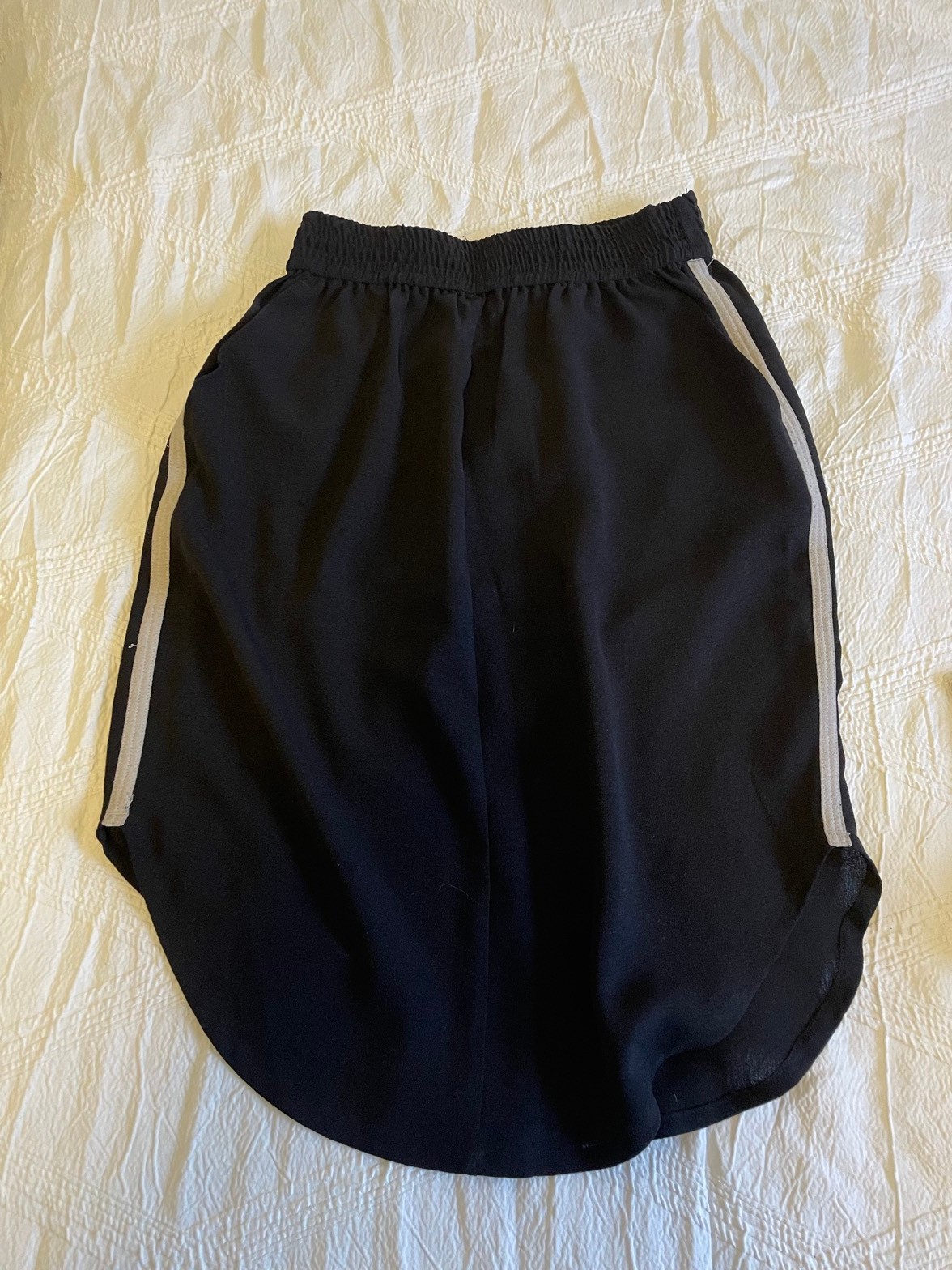 Ganni Black Stripe Skirt S - photo 4