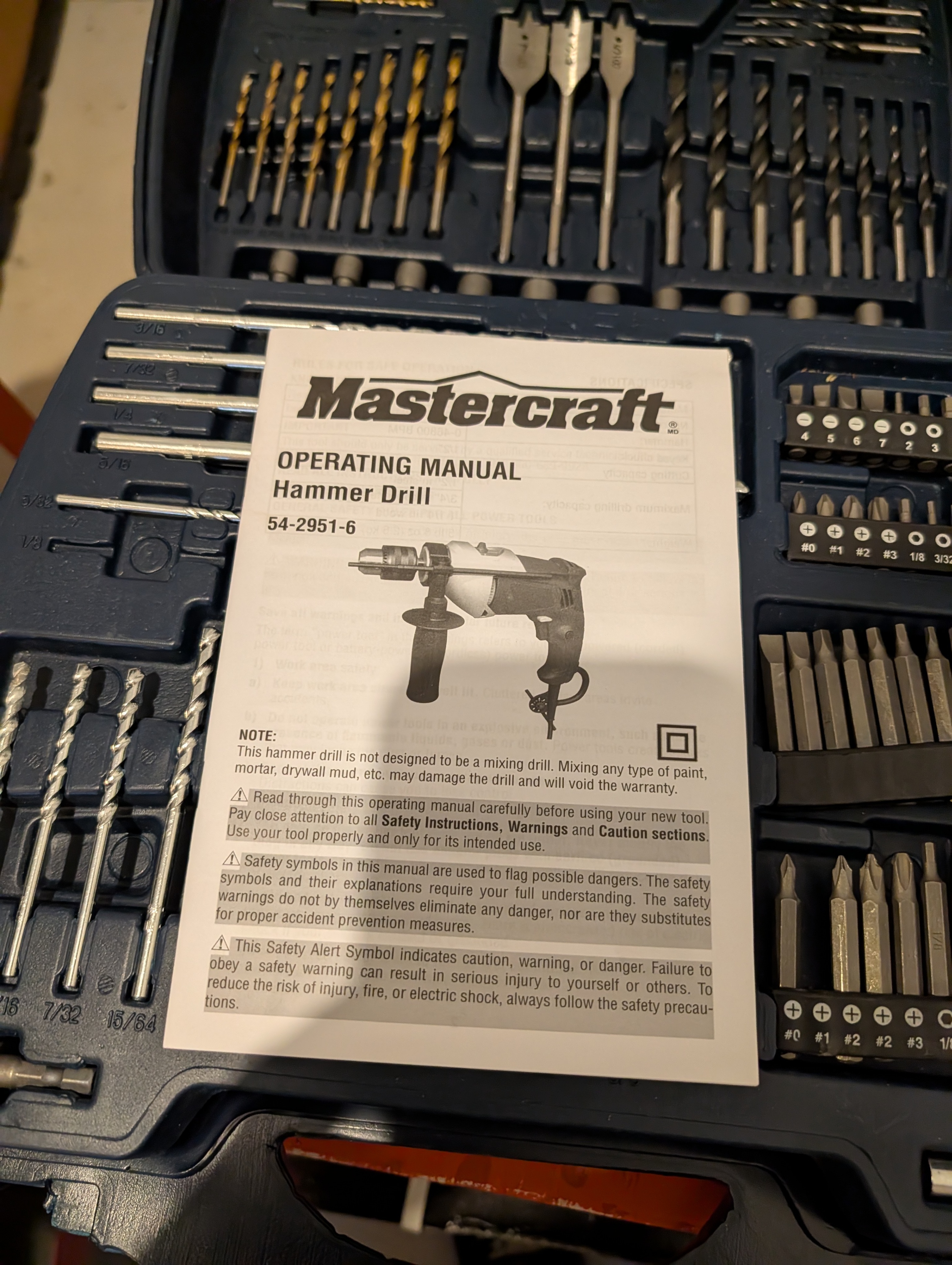 Mastercraft Hammer Drill & Accessory Kit - photo 3