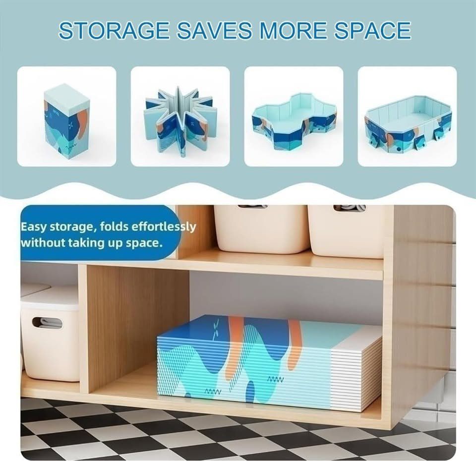 New Mugxnem Foldable Non Inflatable Large Swimming Pool, Large - photo 4