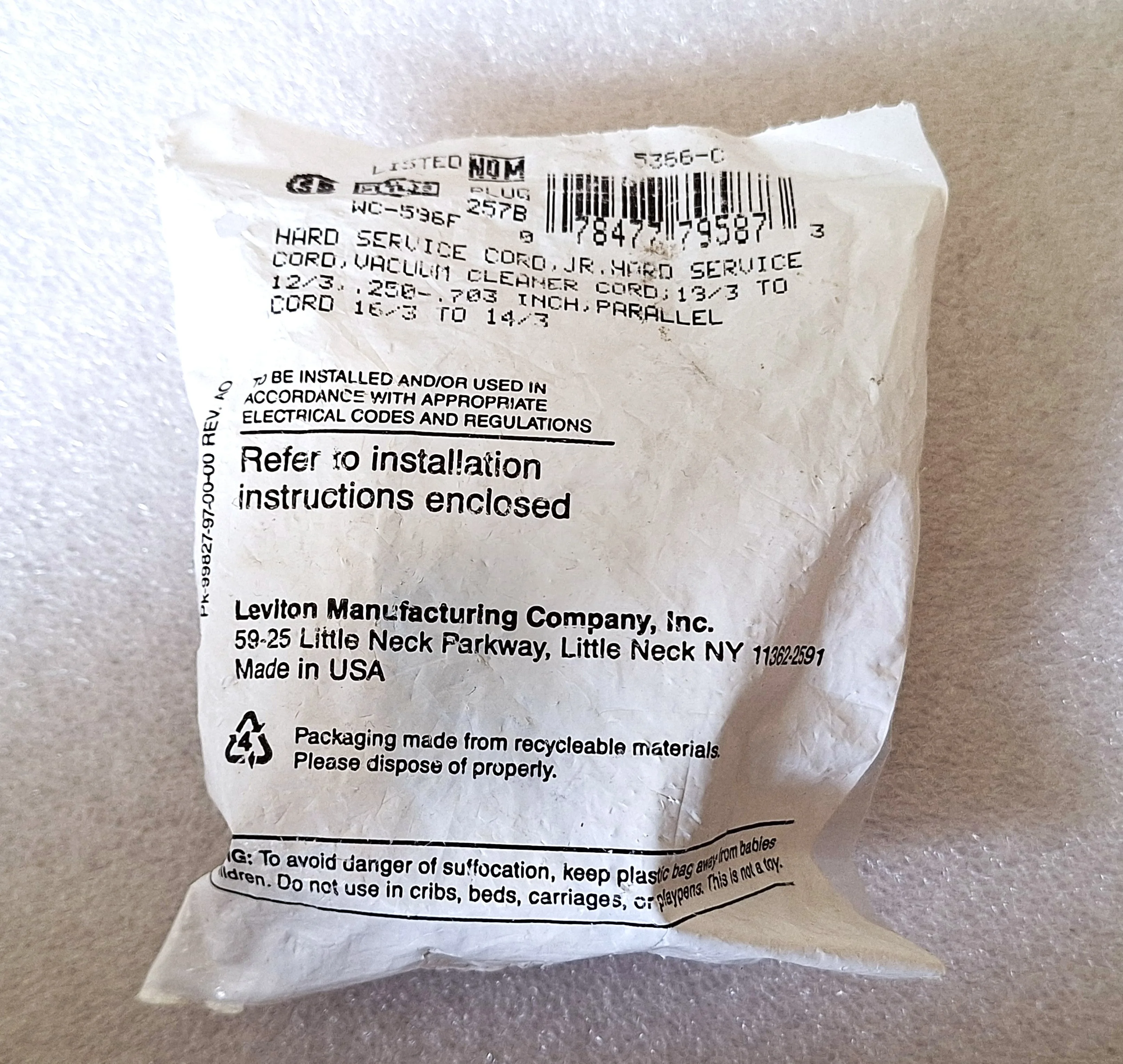 Leviton Industrial Specification Grade Plug 5366-C - photo 2