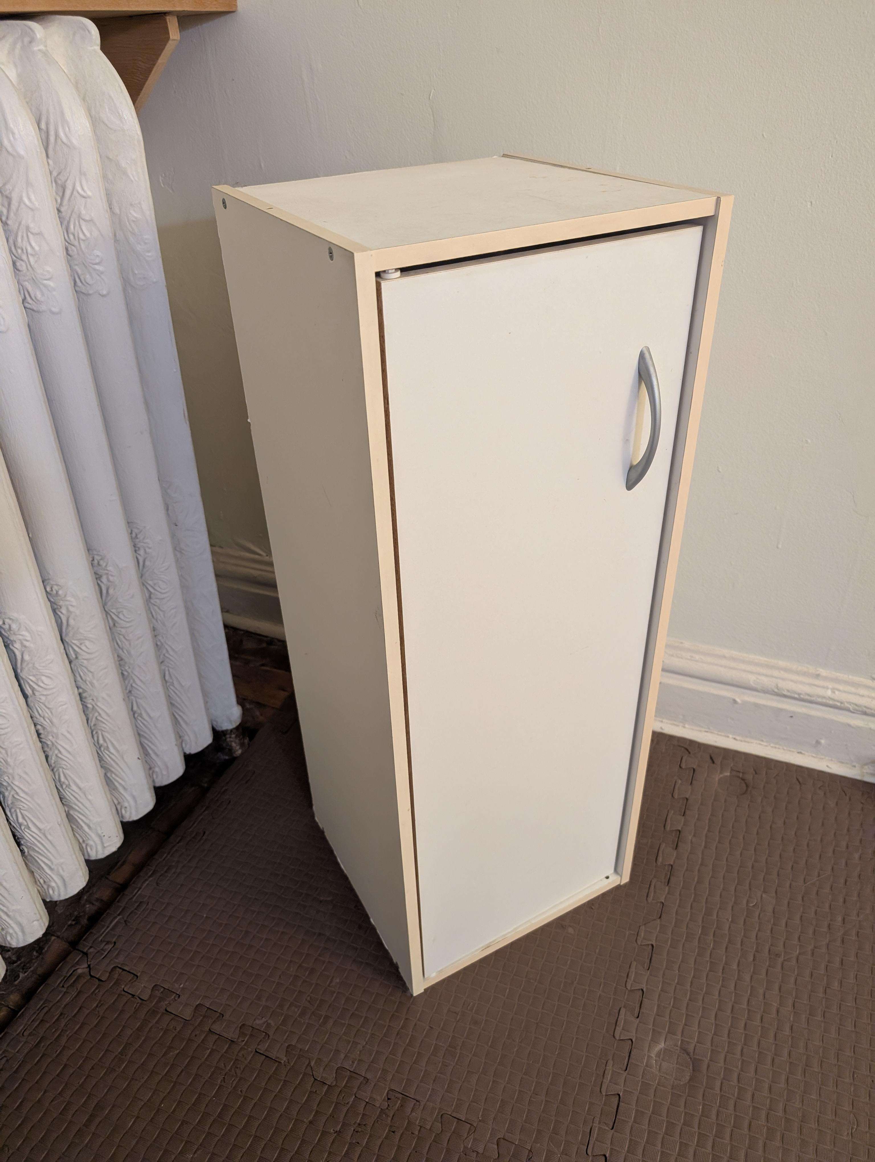Little white storage cupboard