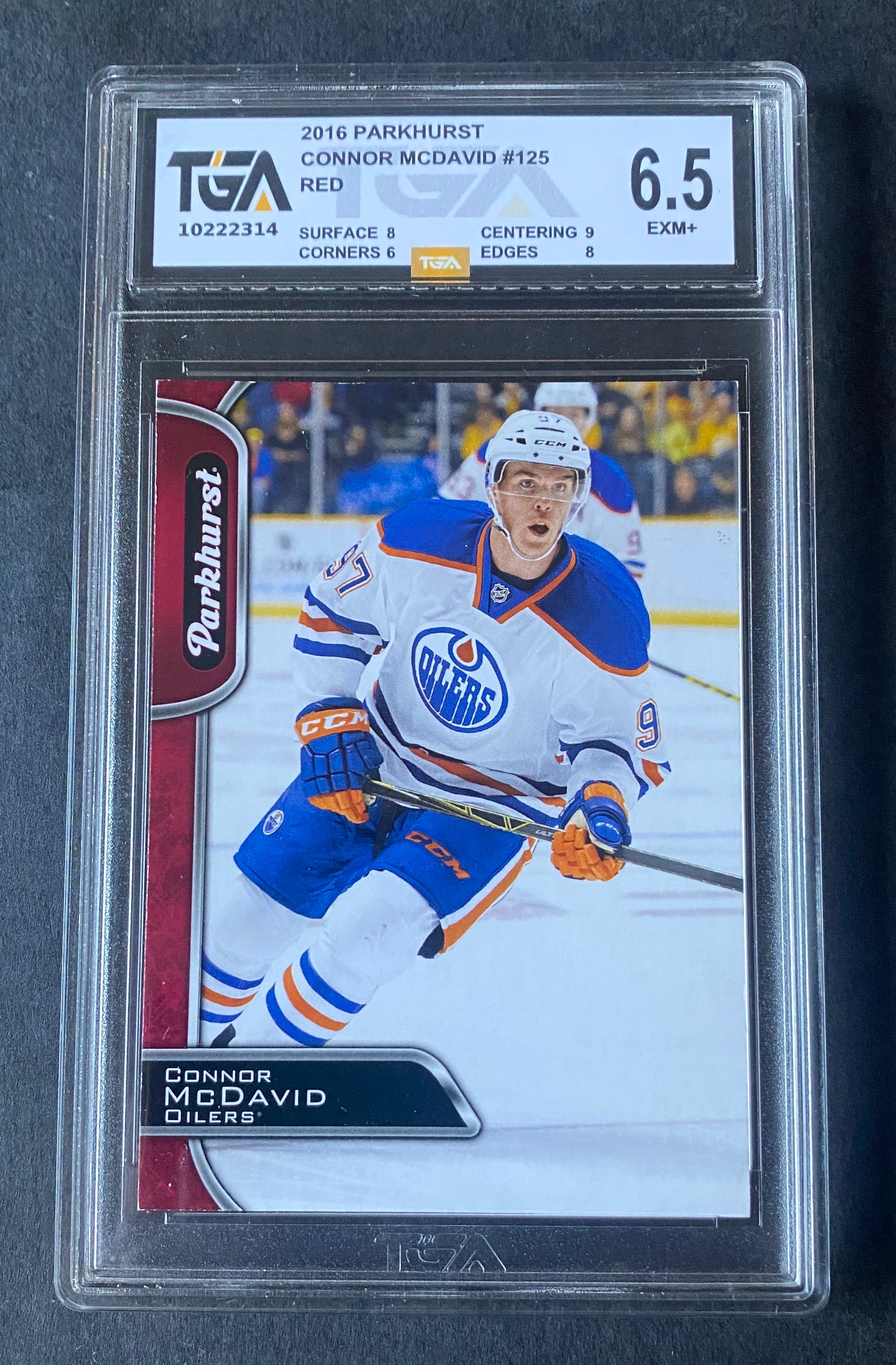 2016 Edmonton Oilers Connor Mcdavid Parkhurst TGA 6.5