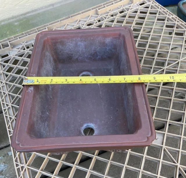 Bonsai Pot 11"　Unglazed Bonsai Pot - photo 3