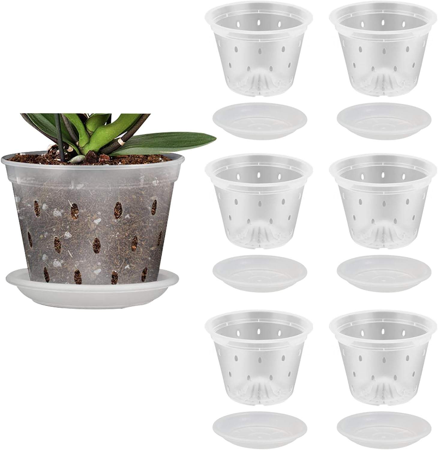 8pcs Orchid Pots