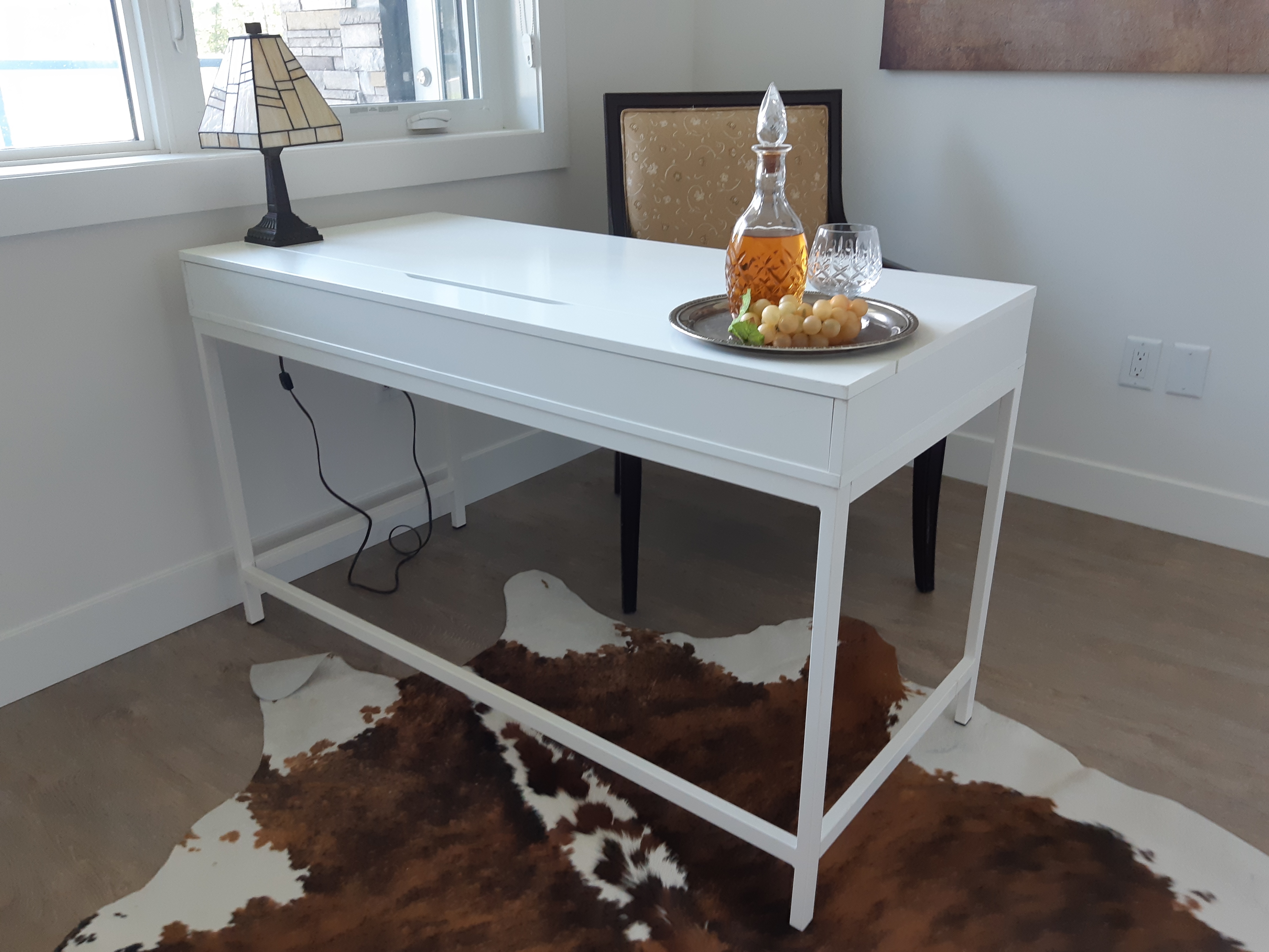 IKEA White Desk with Drawers – $85 - photo 2