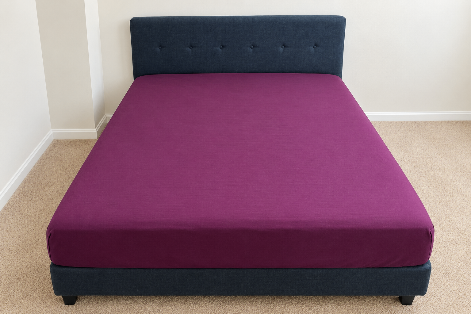 Zinus Upholstered King Bed Frame + BedStory 12" Foam Mattress - photo 3