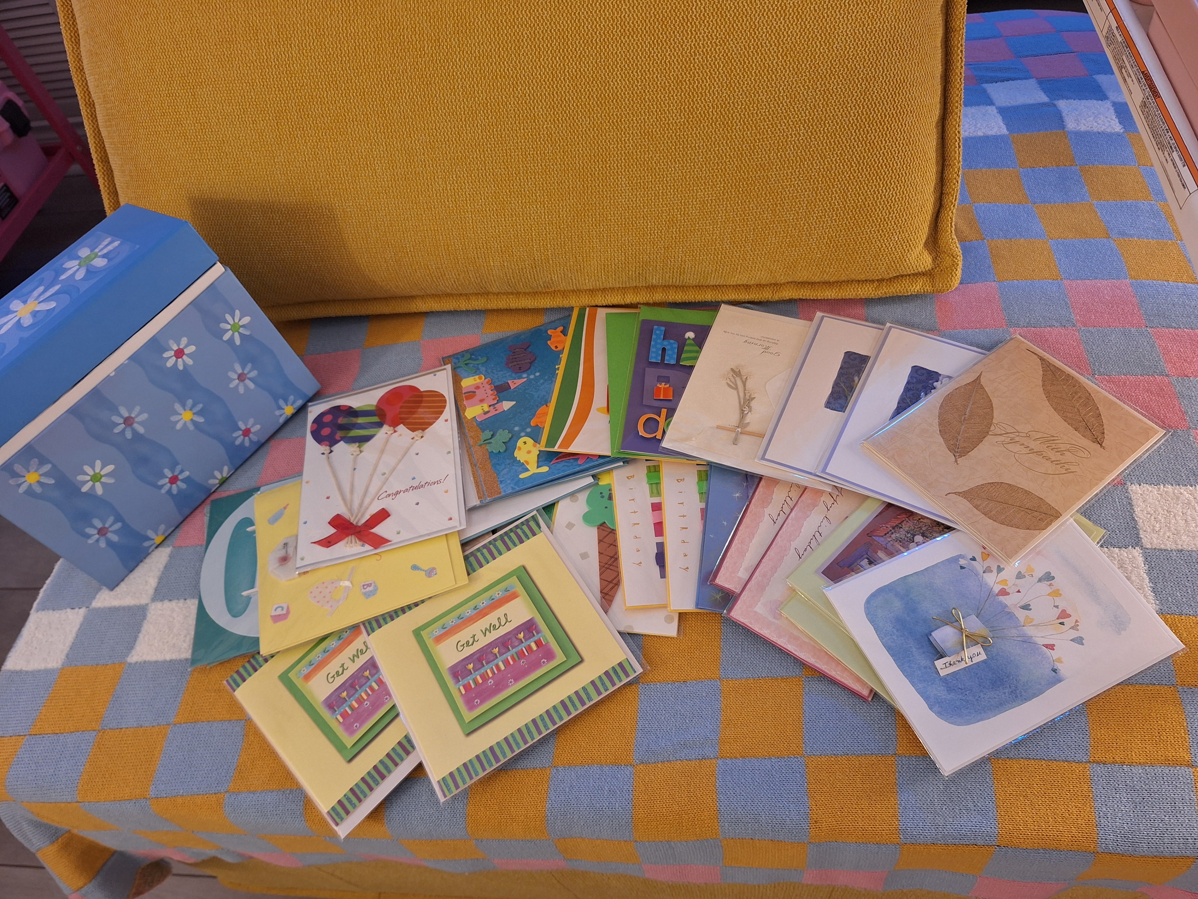 Greeting cards + Storage box