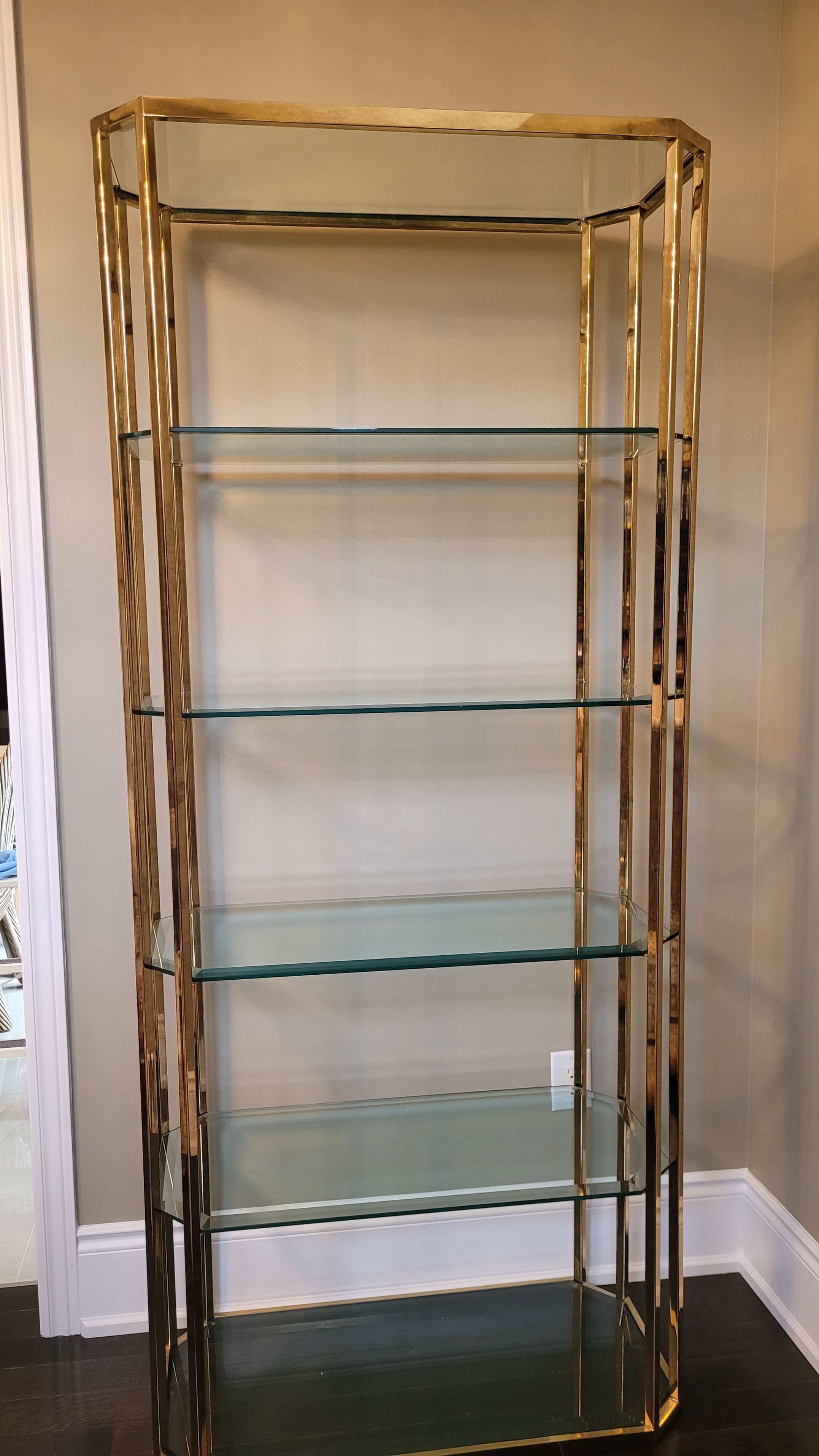 Brass & Glass Etegere - photo 4