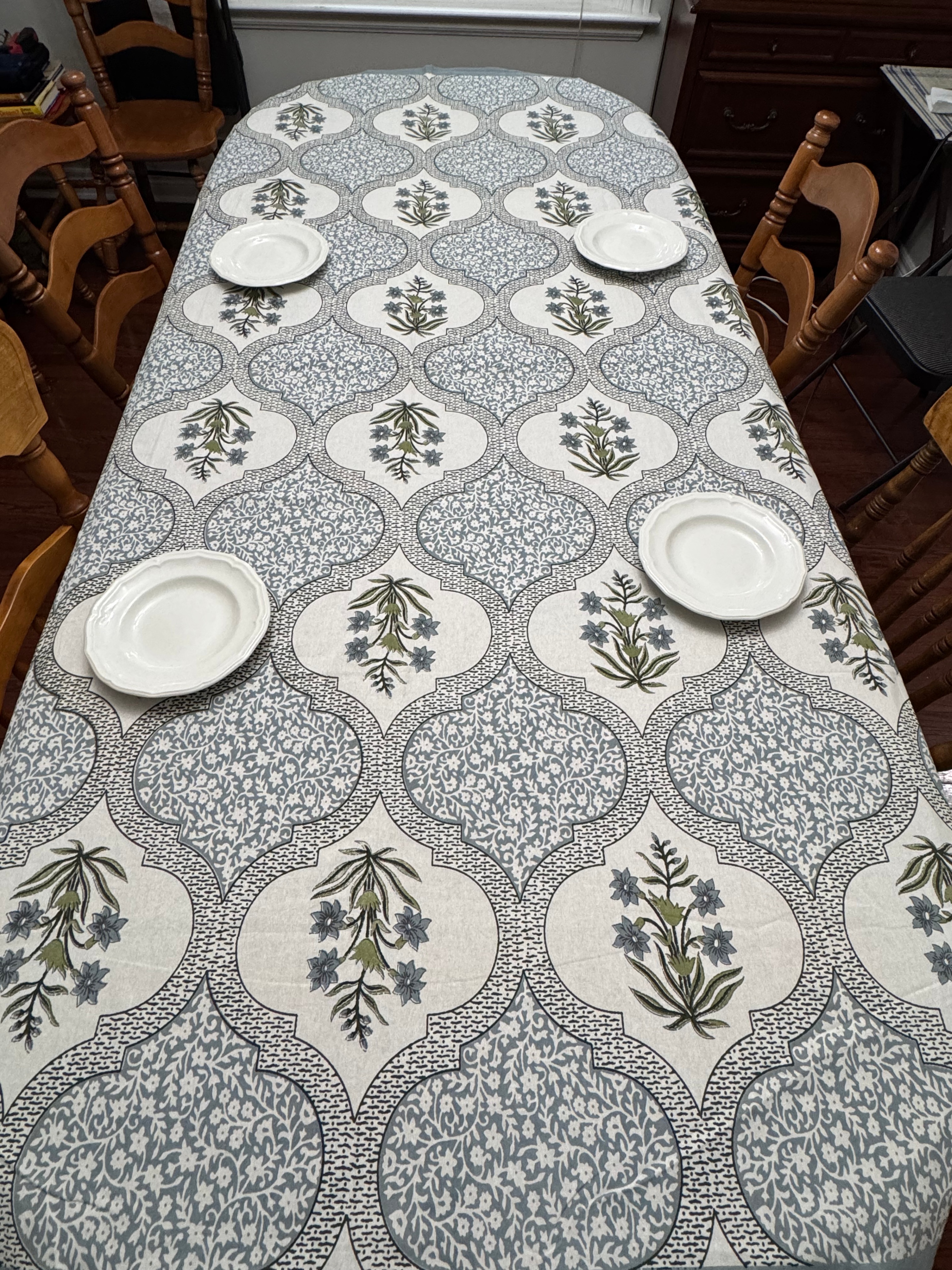 Brand New • Floral Print Cotton Tablecloth • Steal Deal - photo 5