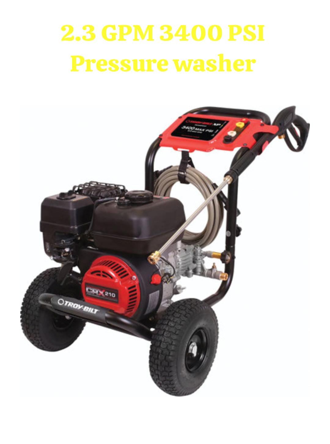 2.3 GPM 3400 PSI Pressure Washer