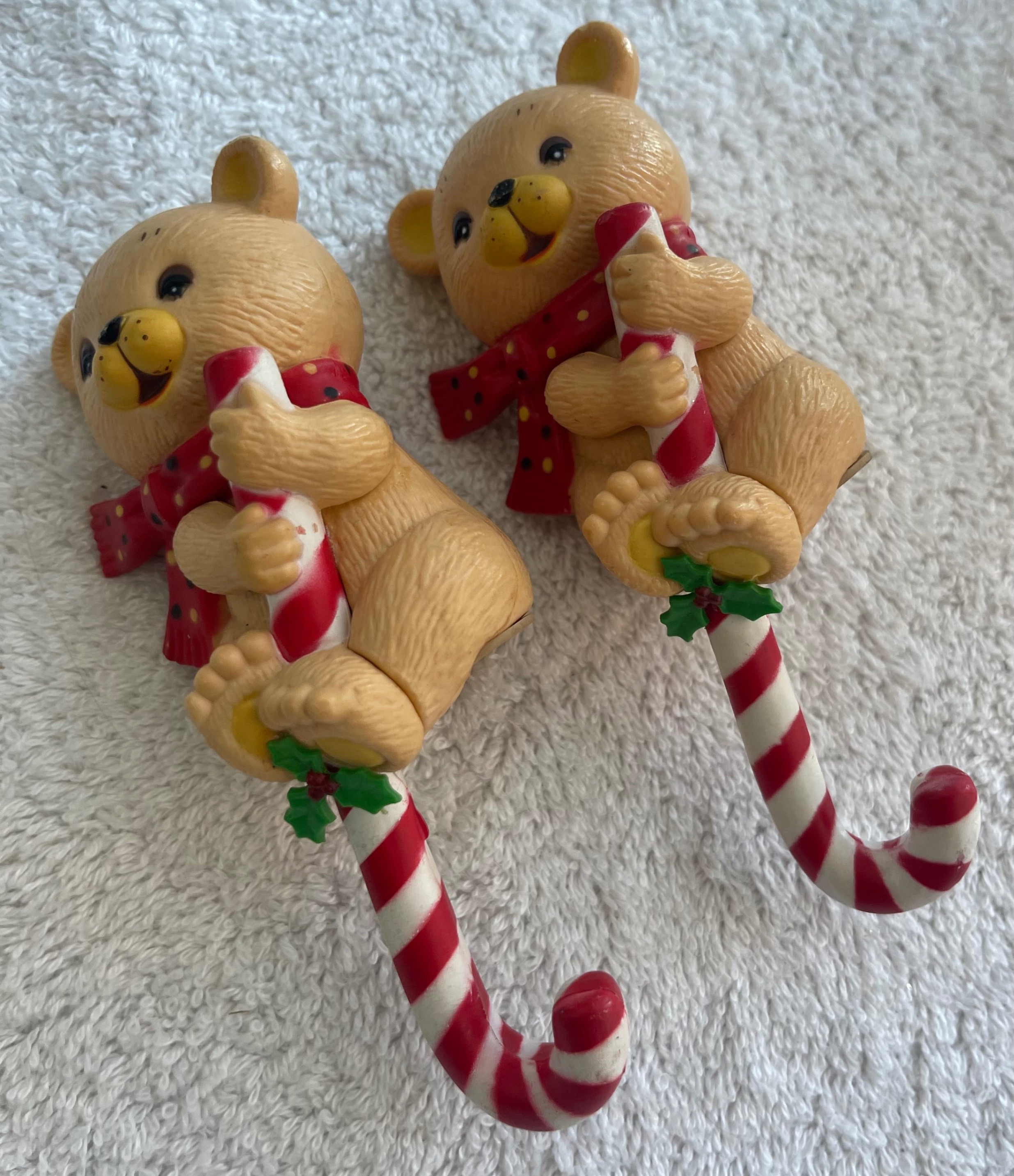 Pair of Vintage 80s Teddy Bear Stocking Holders - photo 4