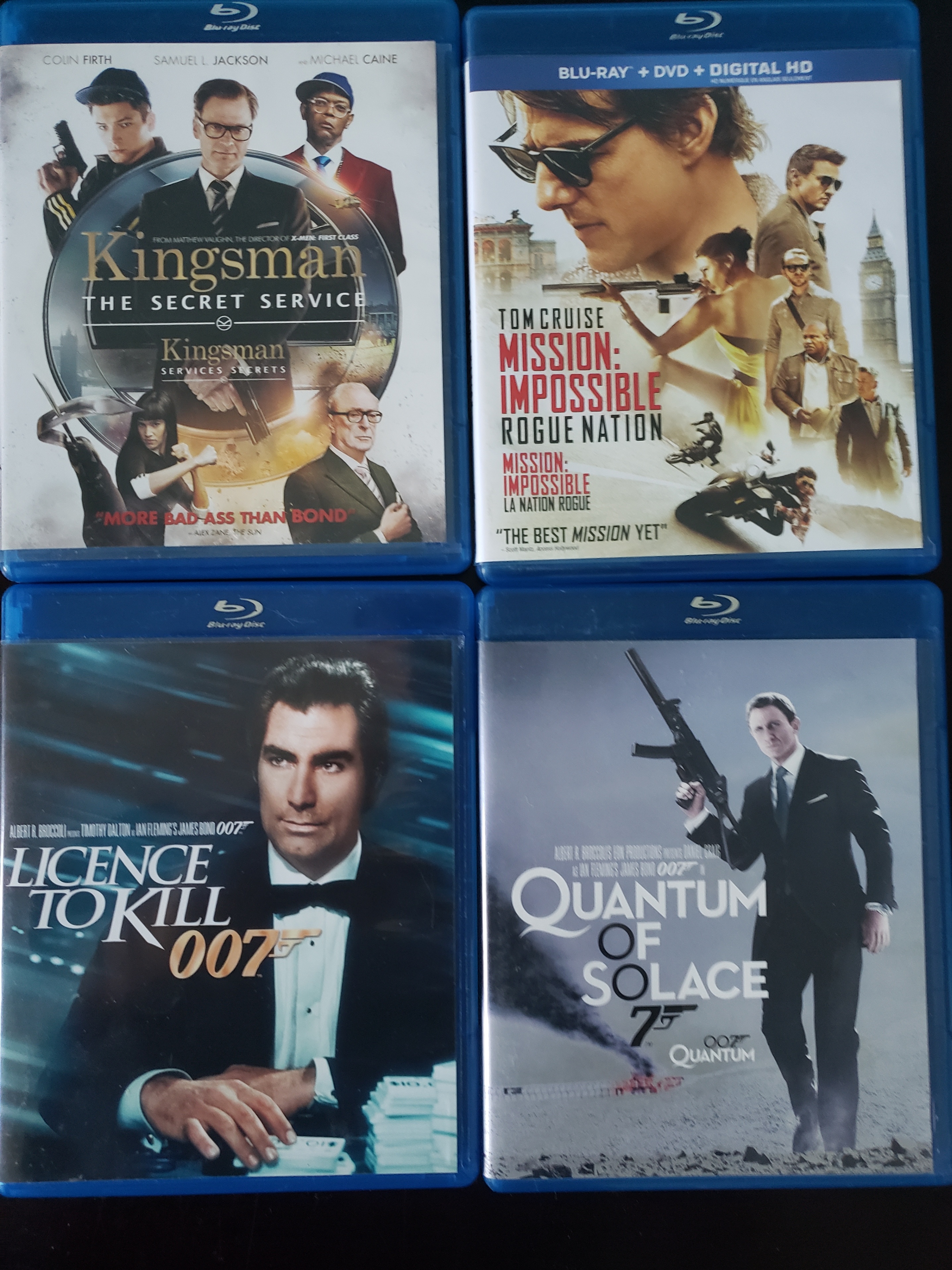 4 Spy Movies Bluray Bundle