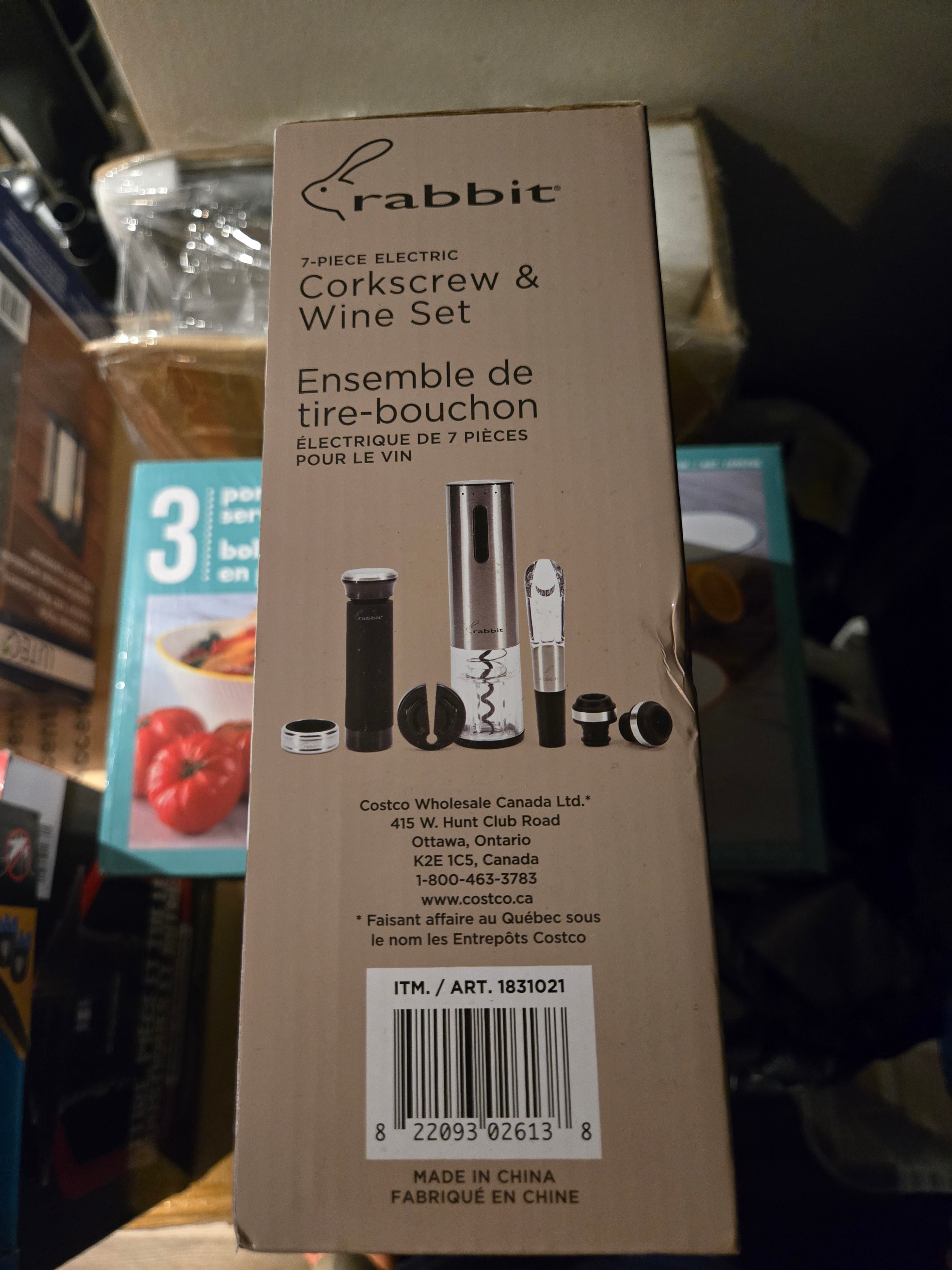 Rabbit 7-Piece Electric Corkscrew Wine Set - photo 2