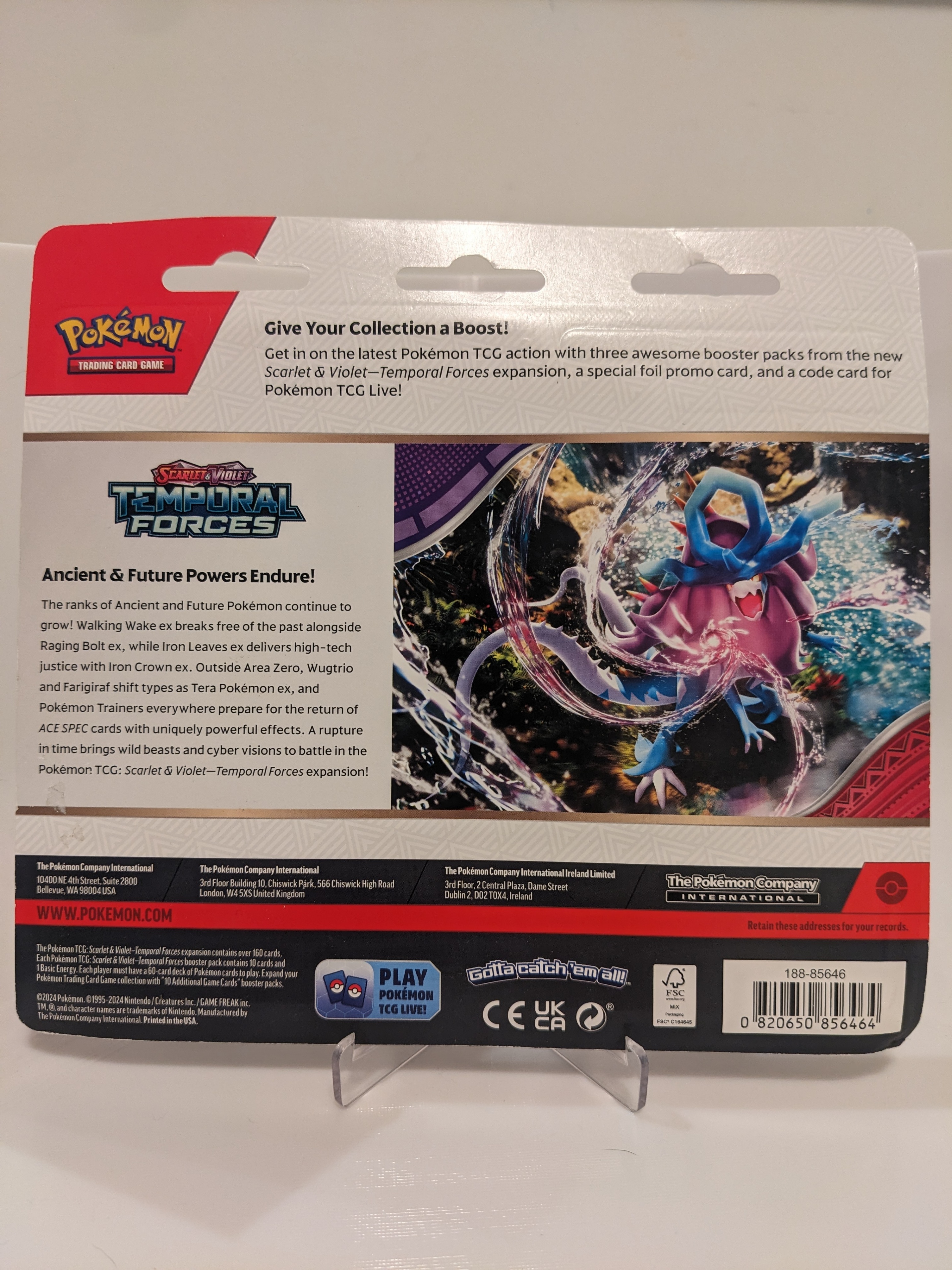 Pokémon TCG Scarlet & Violet Temporal Forces 3-Pack Blister - photo 2