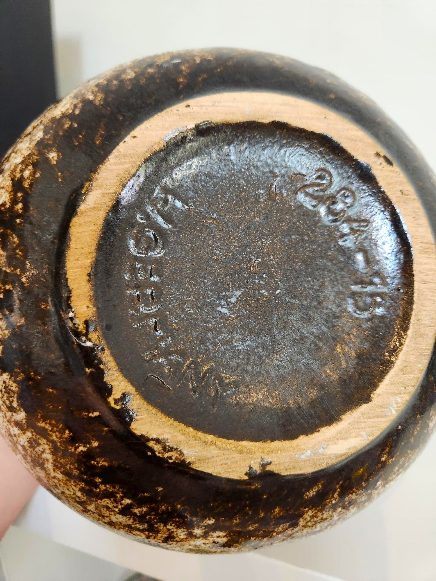 W. German Ball Vase, Fat Lava Glaze, Scheurich Keramik 284-15 - photo 5