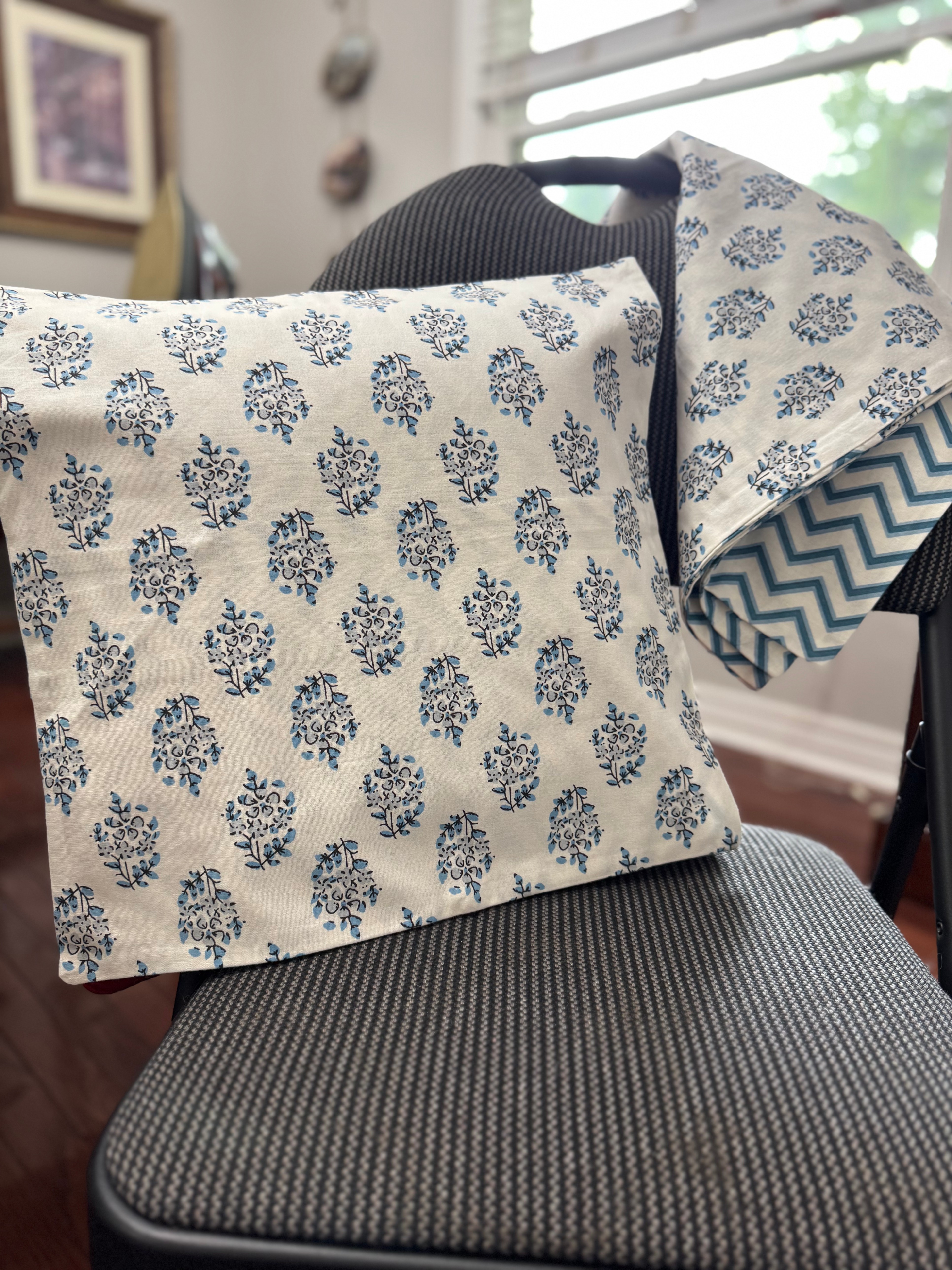 Set of 5 • New Cotton Reversible Cushion Covers • Steal Deal