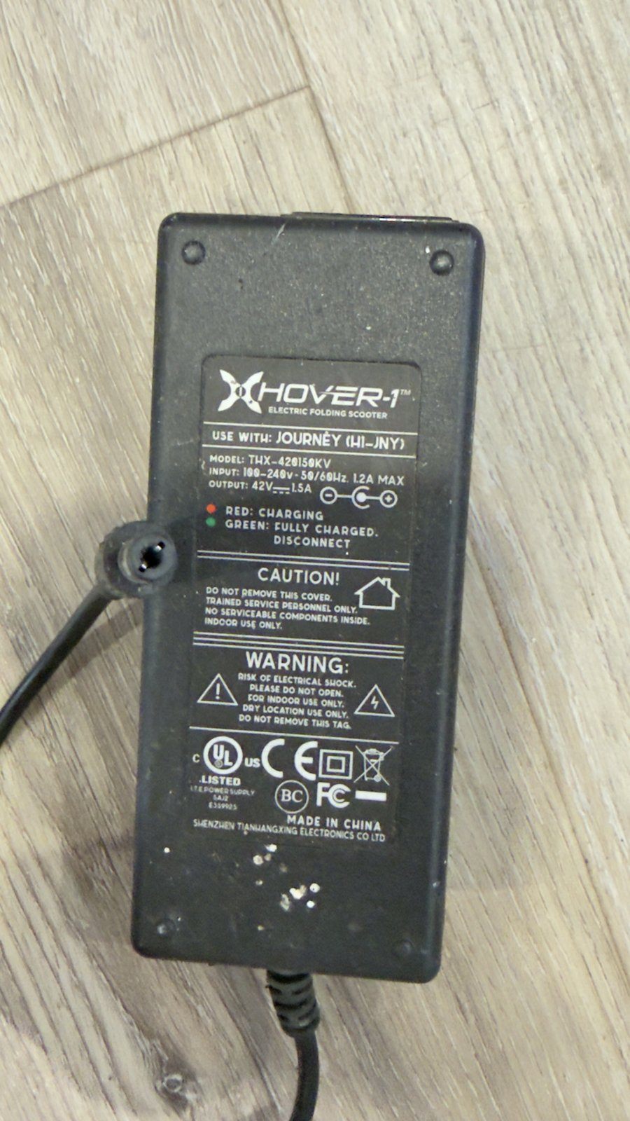 Hover-1 Journey Scooter Charger – 42V 1.5A - photo 2