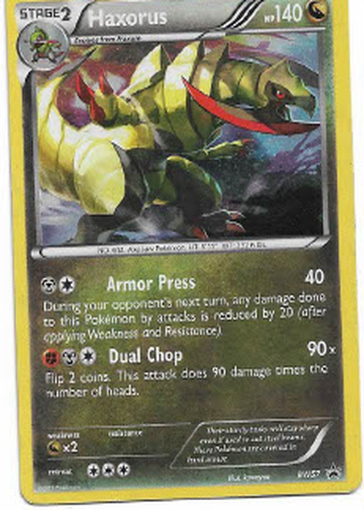 Pokemon Haxorus BW57 BW Promo Holo LP