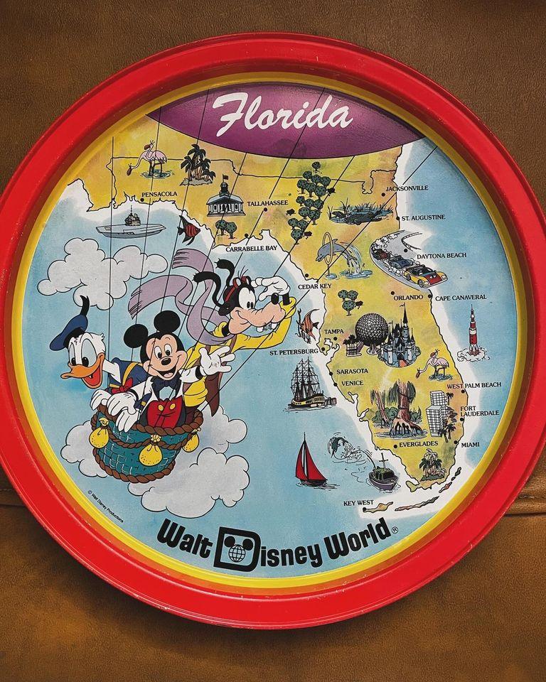 Vintage Walt Disney World Florida serving tray souvenir - photo 2