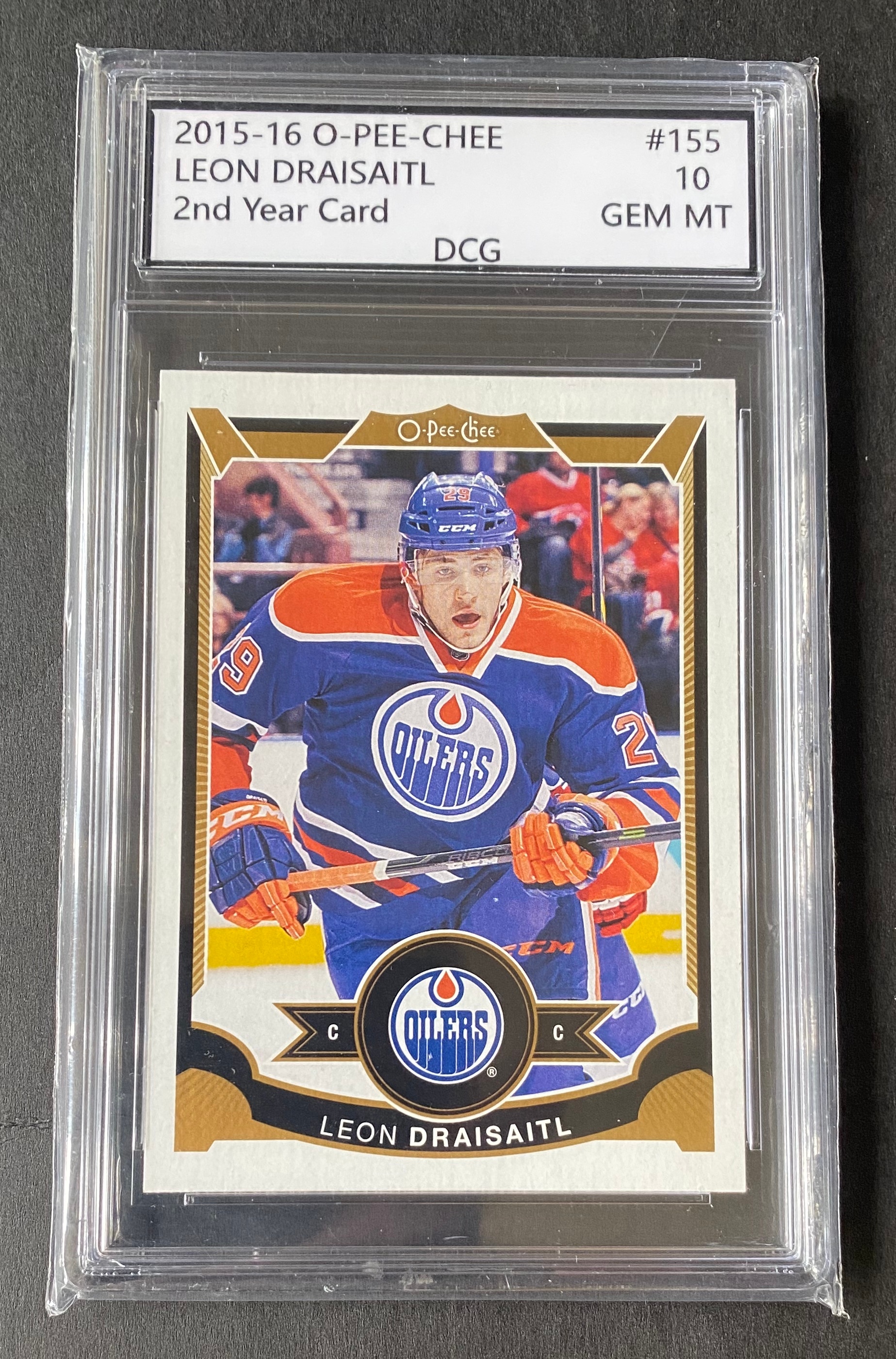 2015 Edmonton Oilers Leon Draisaitl 2nd Year DCG 10