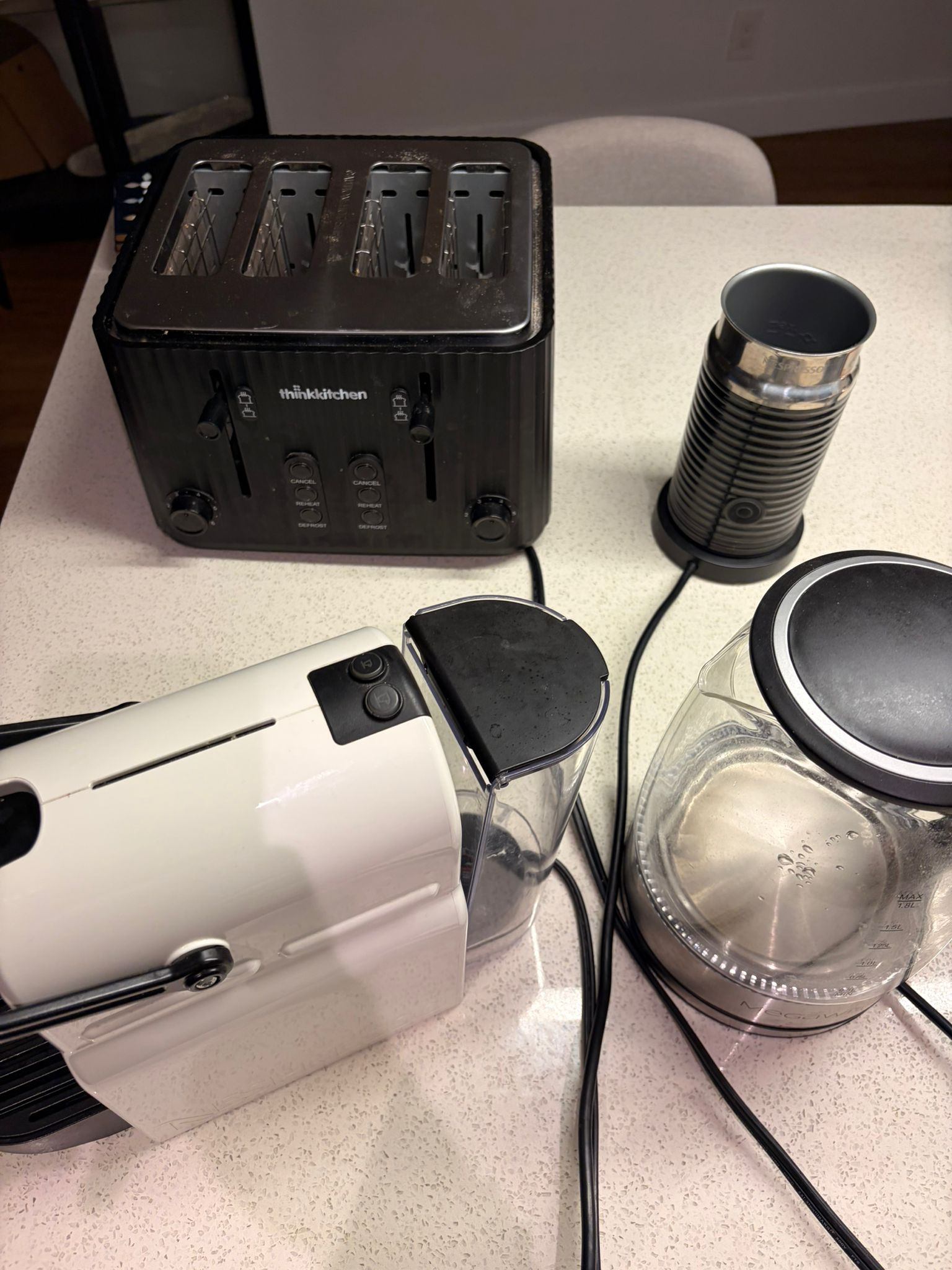 Toaster, Nespresso, Aeroccino, Megawise Kettle - photo 5