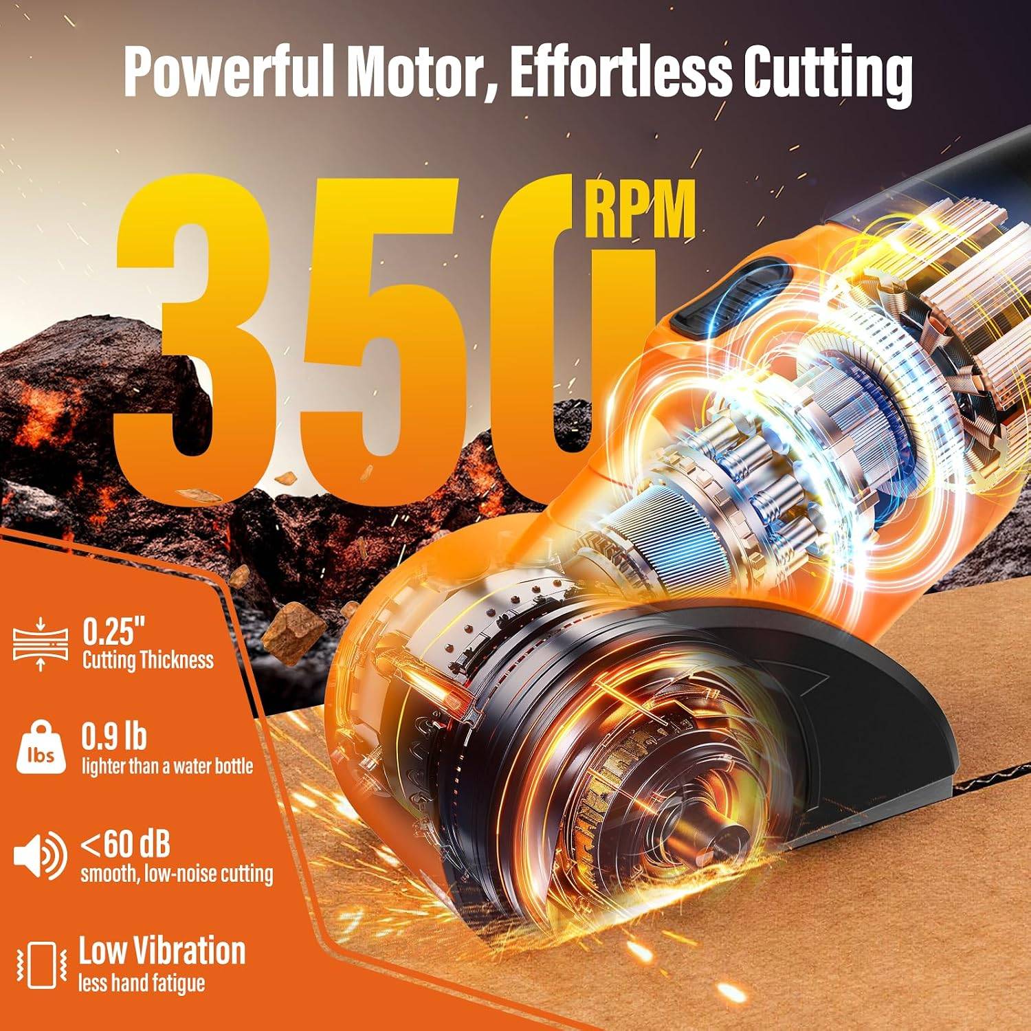 Cordless Electric Scissors with 3 Tungsten Steel Blades - photo 3
