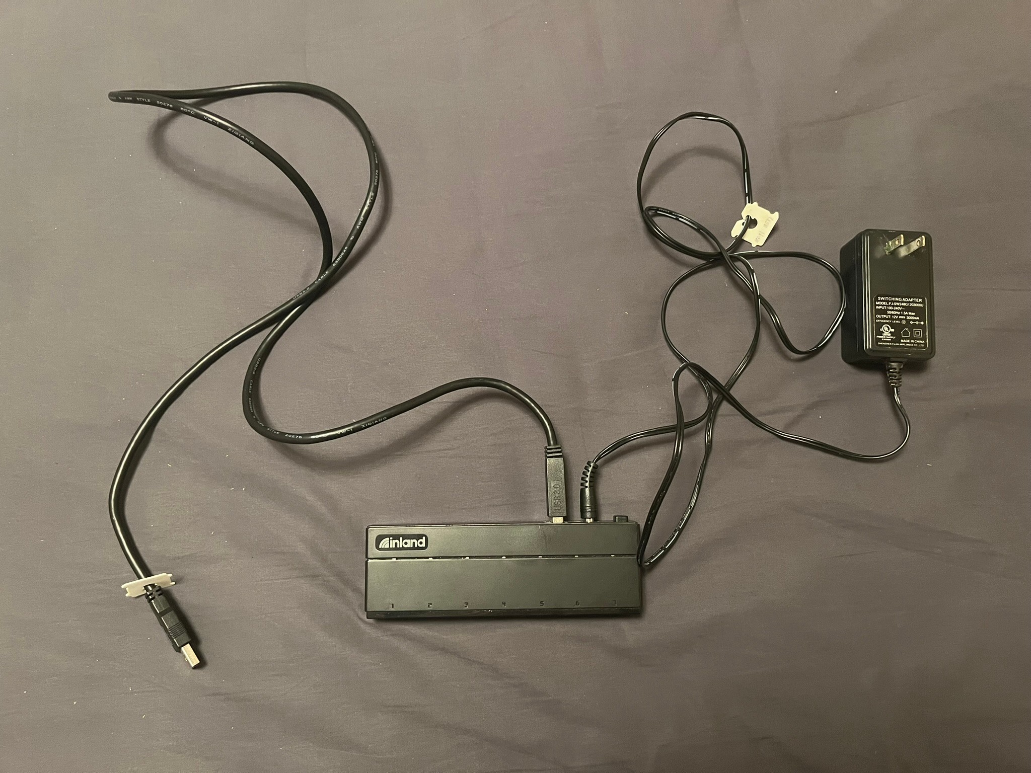 Inland USB Hub (7 Ports)