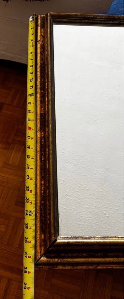 Gold framed mirror - photo 2
