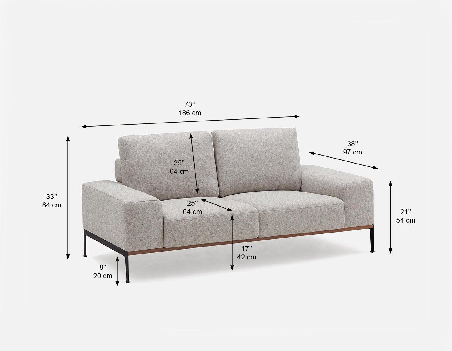 Structube PRESTON Grey Loveseat – Great Condition – Moving Sale - photo 4
