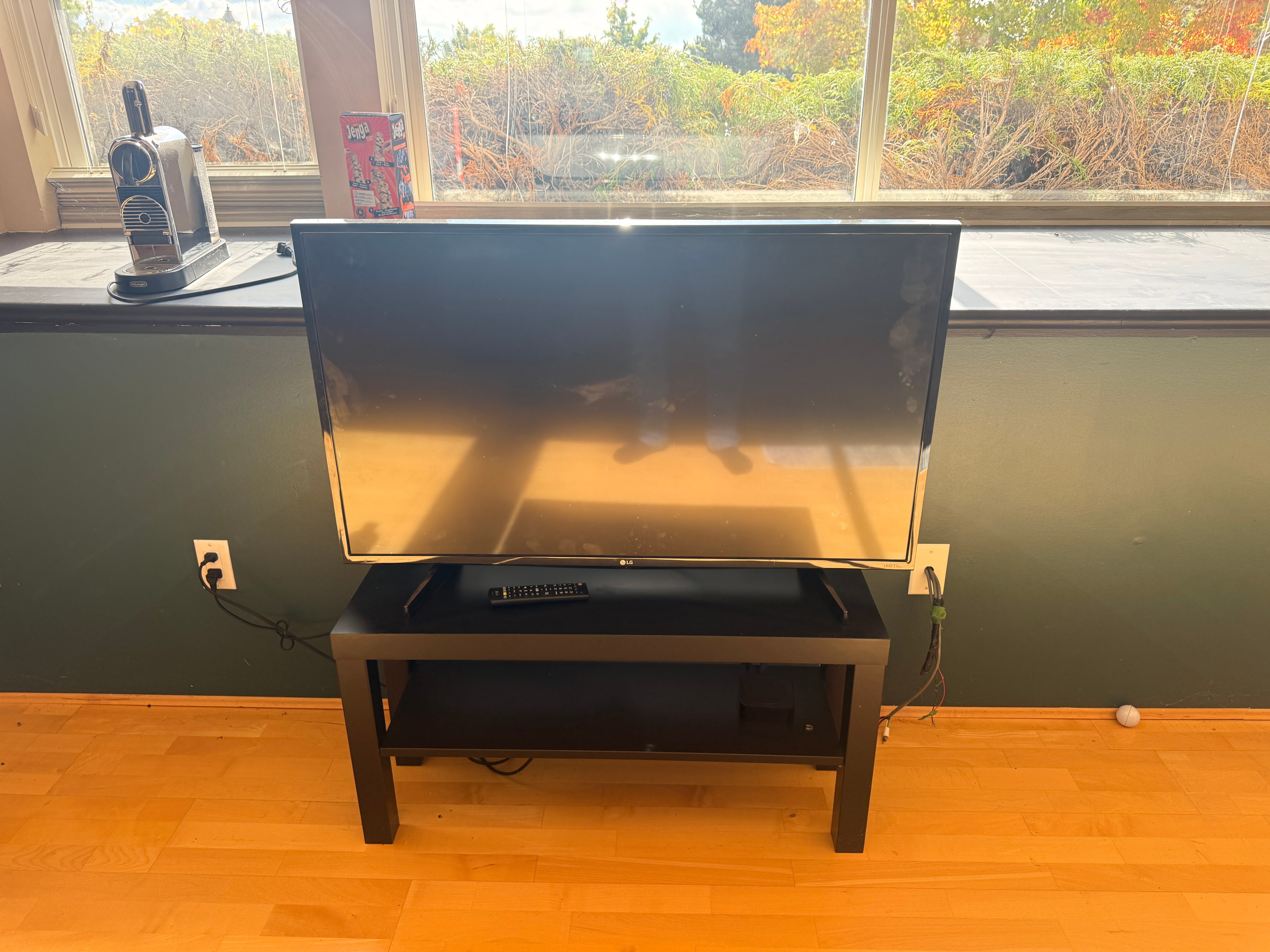LG Flat-Screen TV with Remote Control