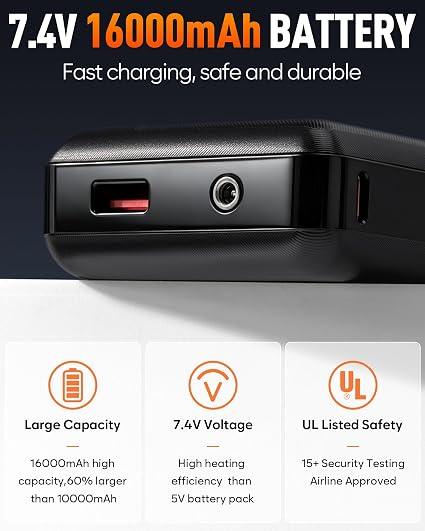 Men's Heated Vest, with 16000mAh Battery - photo 5
