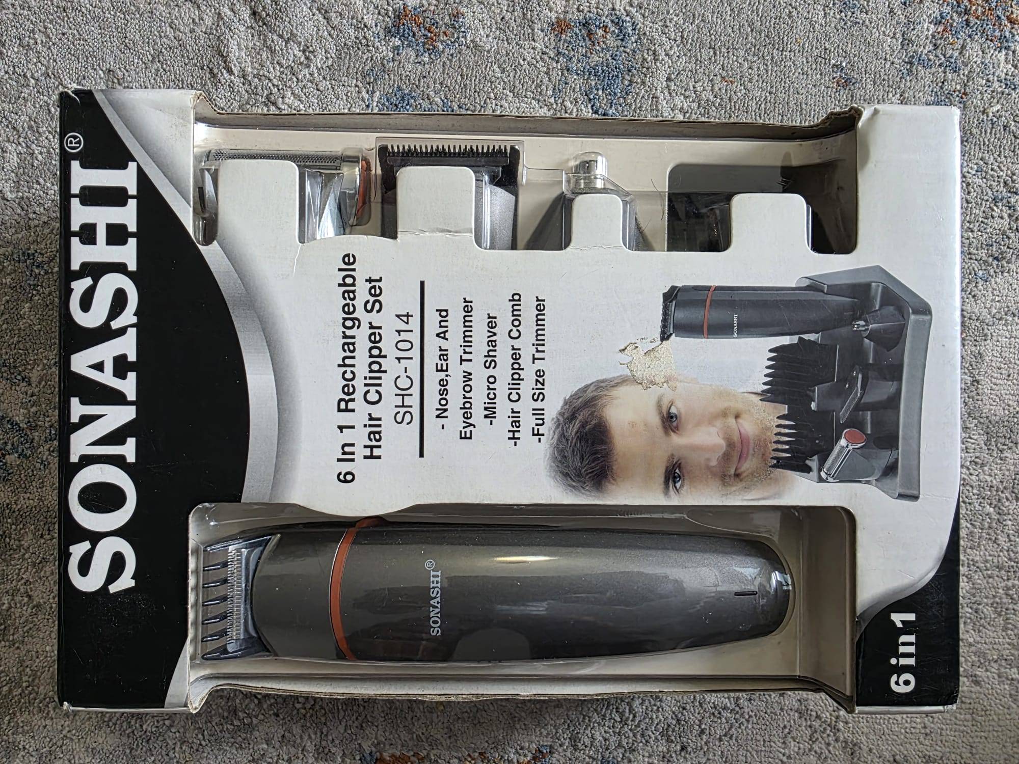 Hir Clipper Set 6 in 1 Rechargeable - SONASHI - photo 2