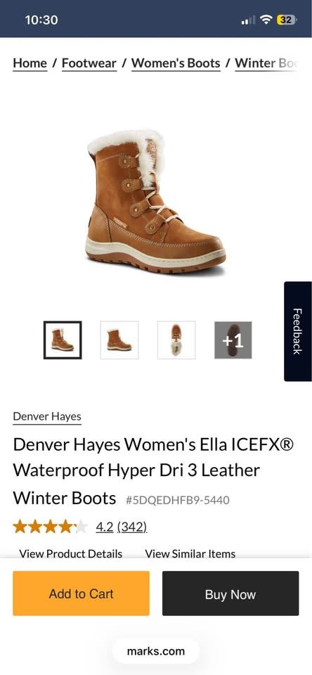 Denver Hayes Women's Ella ICEFX Waterproof Winter Boots