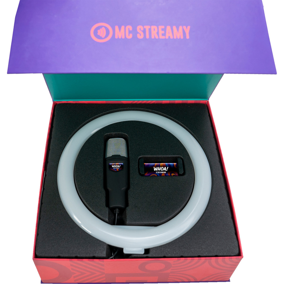 McStreamy 10" Ring Light Phone Stand & Microphone Kit