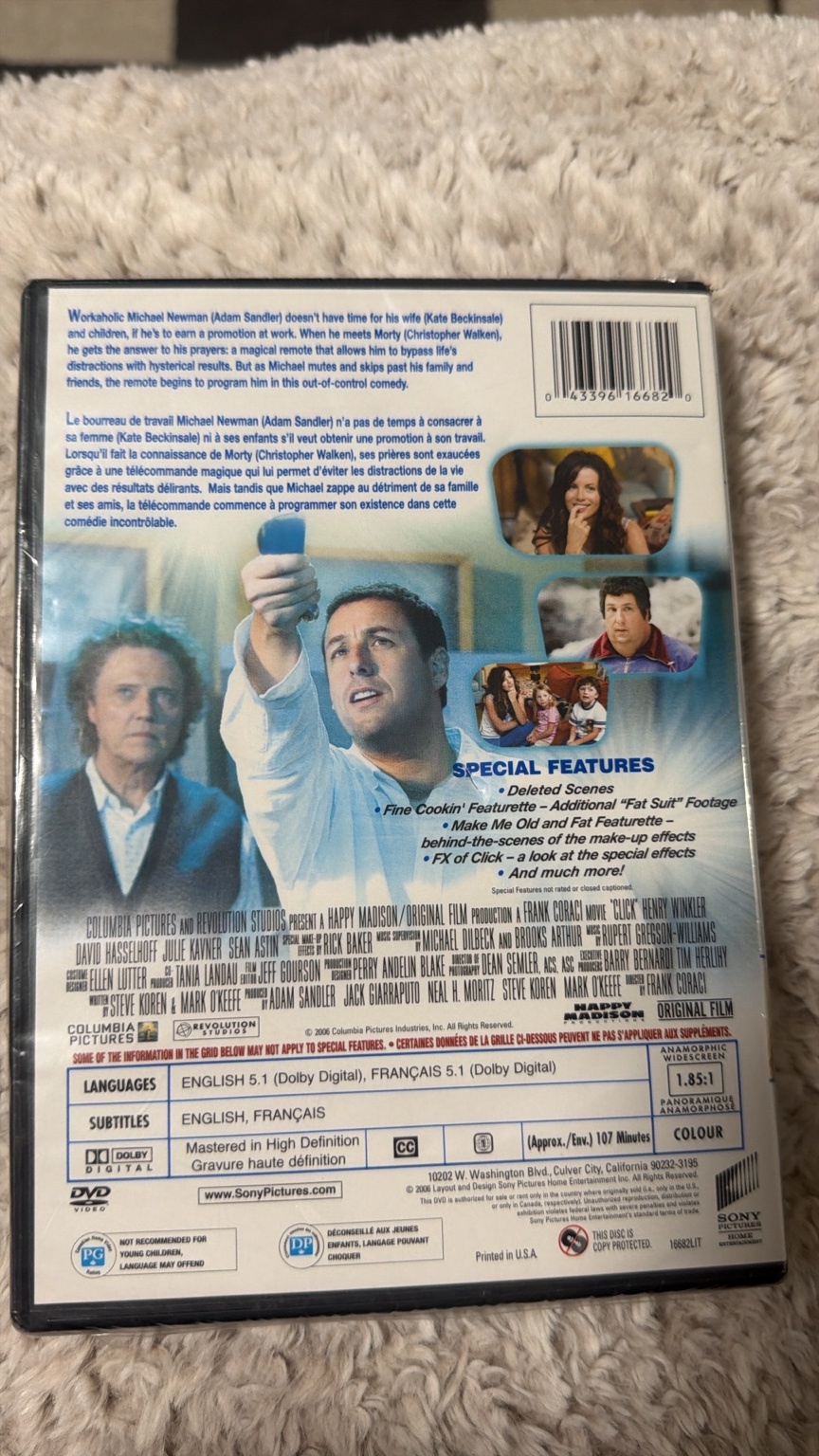 Click DVD Special Edition – FACTORY SEALED – Adam Sandler - photo 2