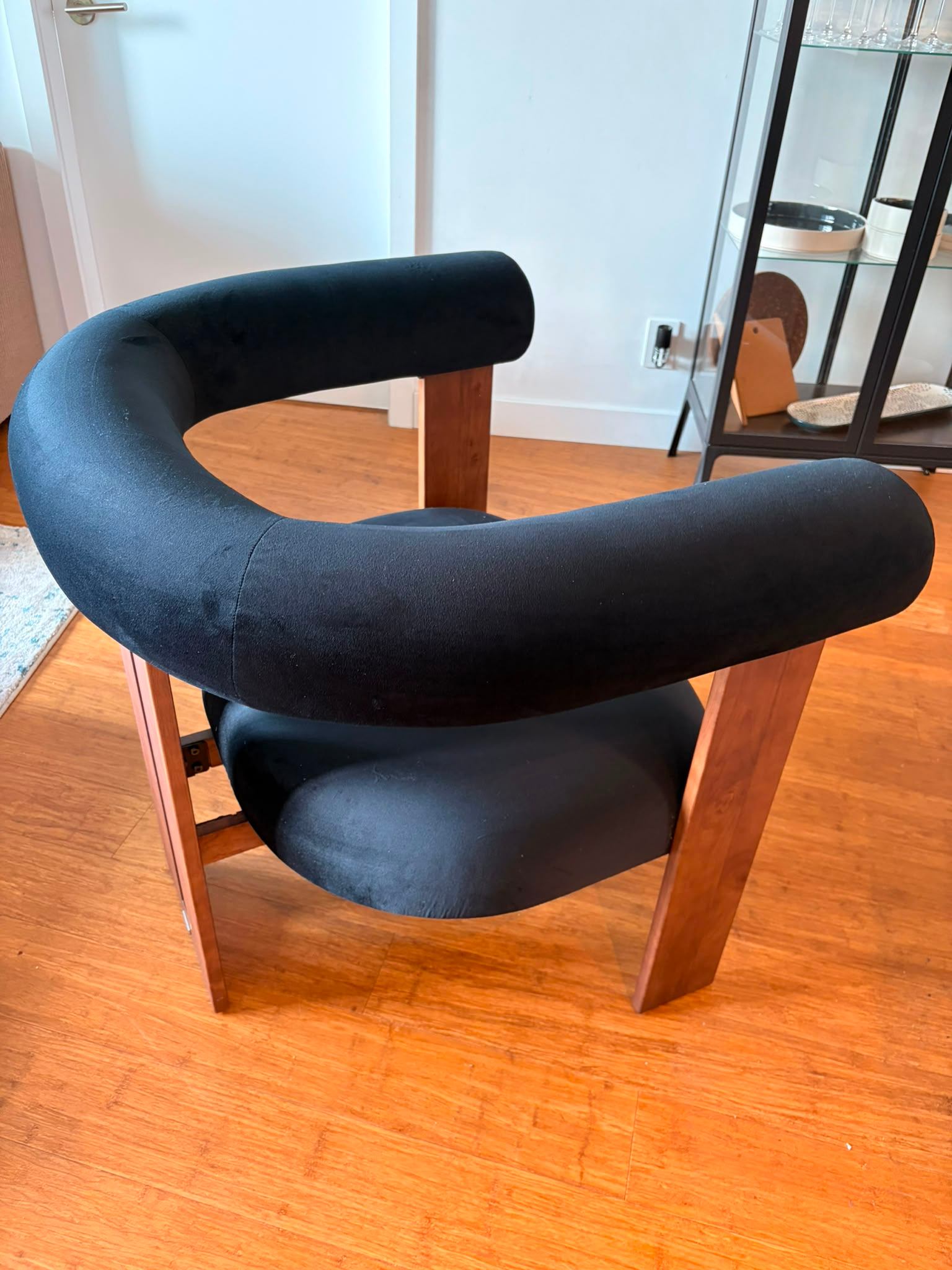 Rove Concepts Tola Lounge Chair - Black Velvet - photo 5