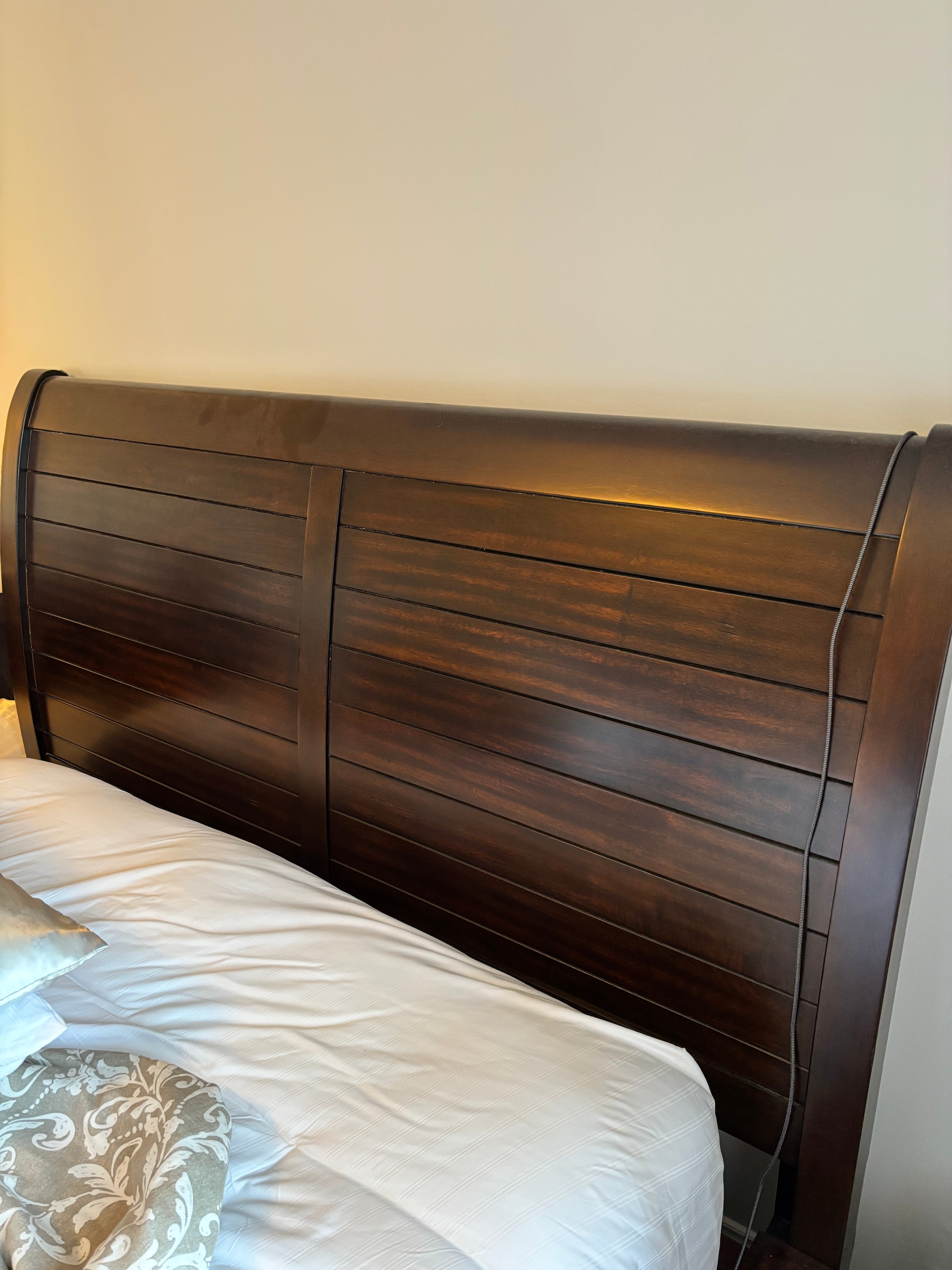 Queen Size Bed - Solid Maple Wood