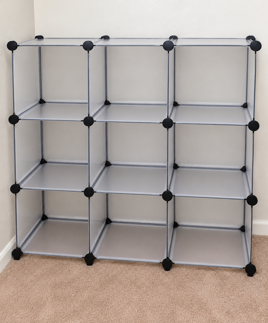 9-Cube Modular Storage Organizer Shelf Unit
