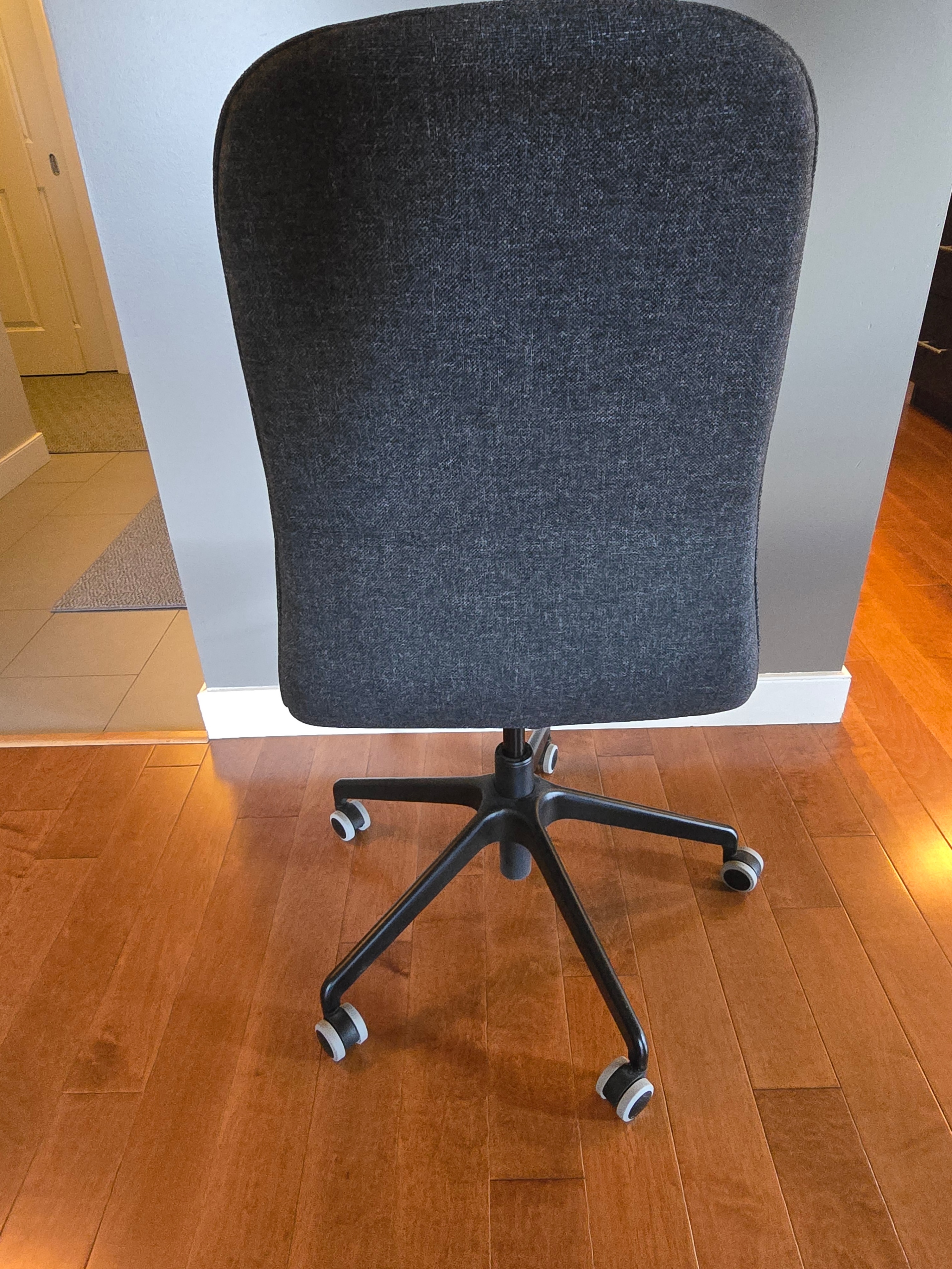 Grey Fabric Office Chair IKEA langfjall - photo 5