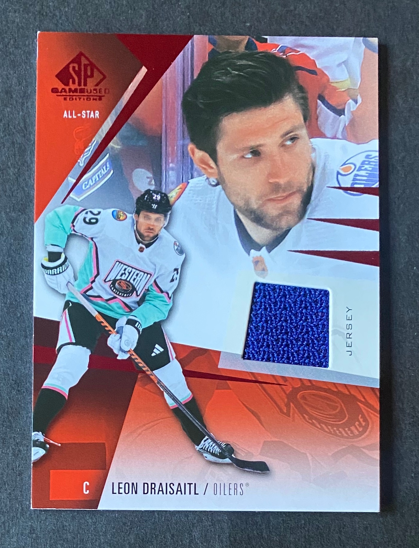 Edmonton Oilers Leon Draisaitl NHL Game Used Jersey