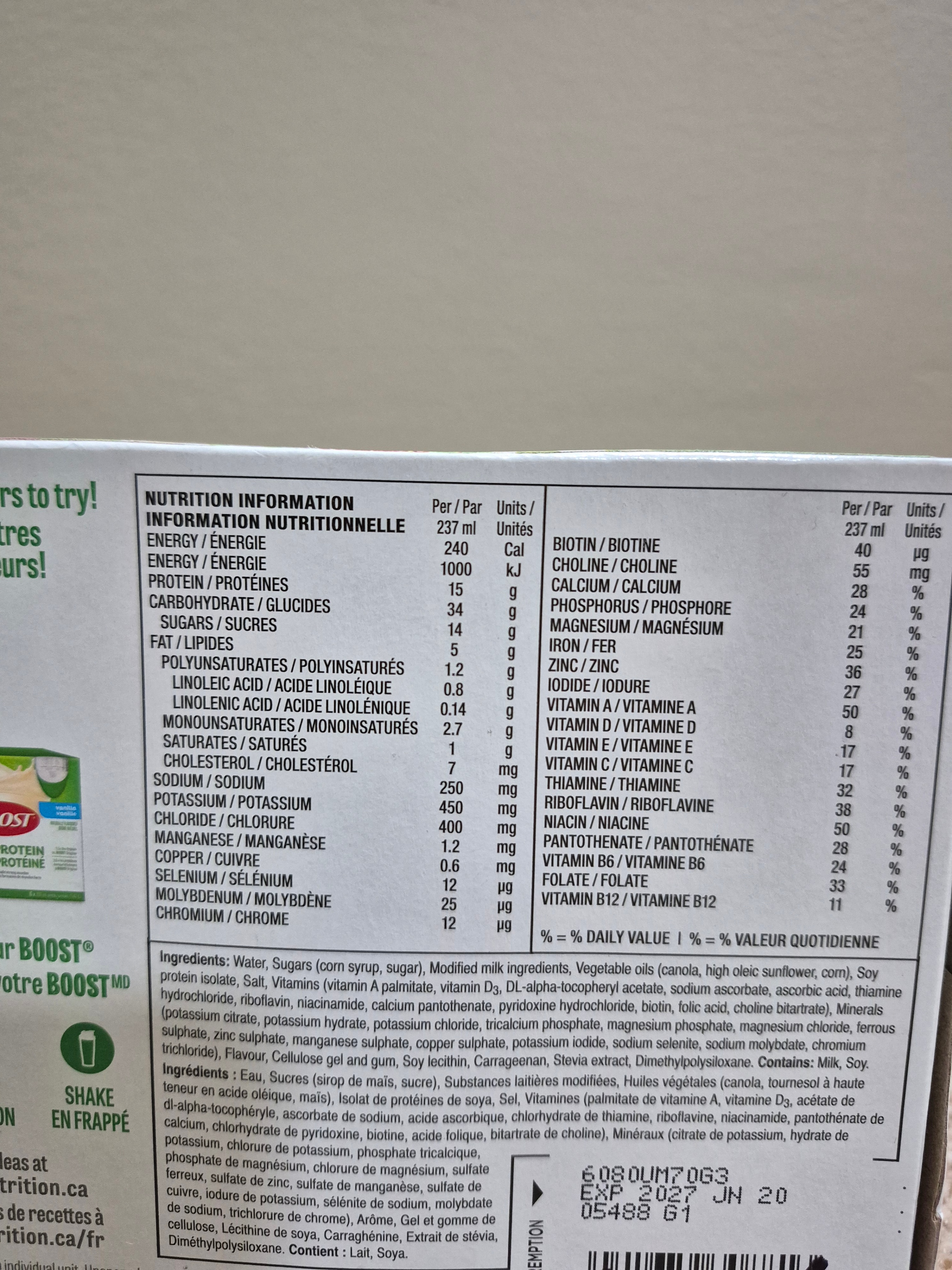 Sealed Boxes of BOOST High Protein Drinks - Strawberry Chocolate - photo 5