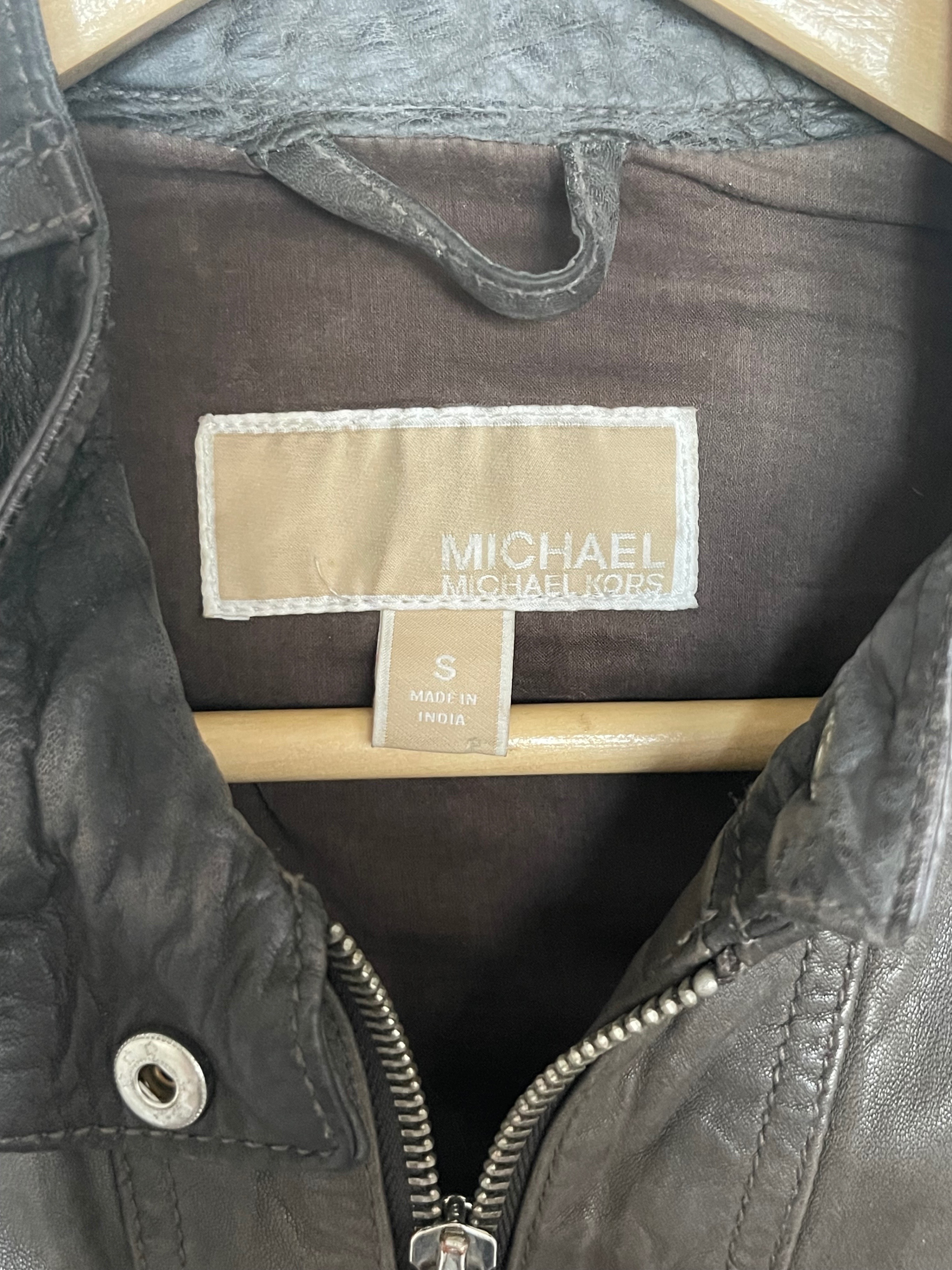 Michael Kors Real Leather Moto Jacket (Small) - photo 5