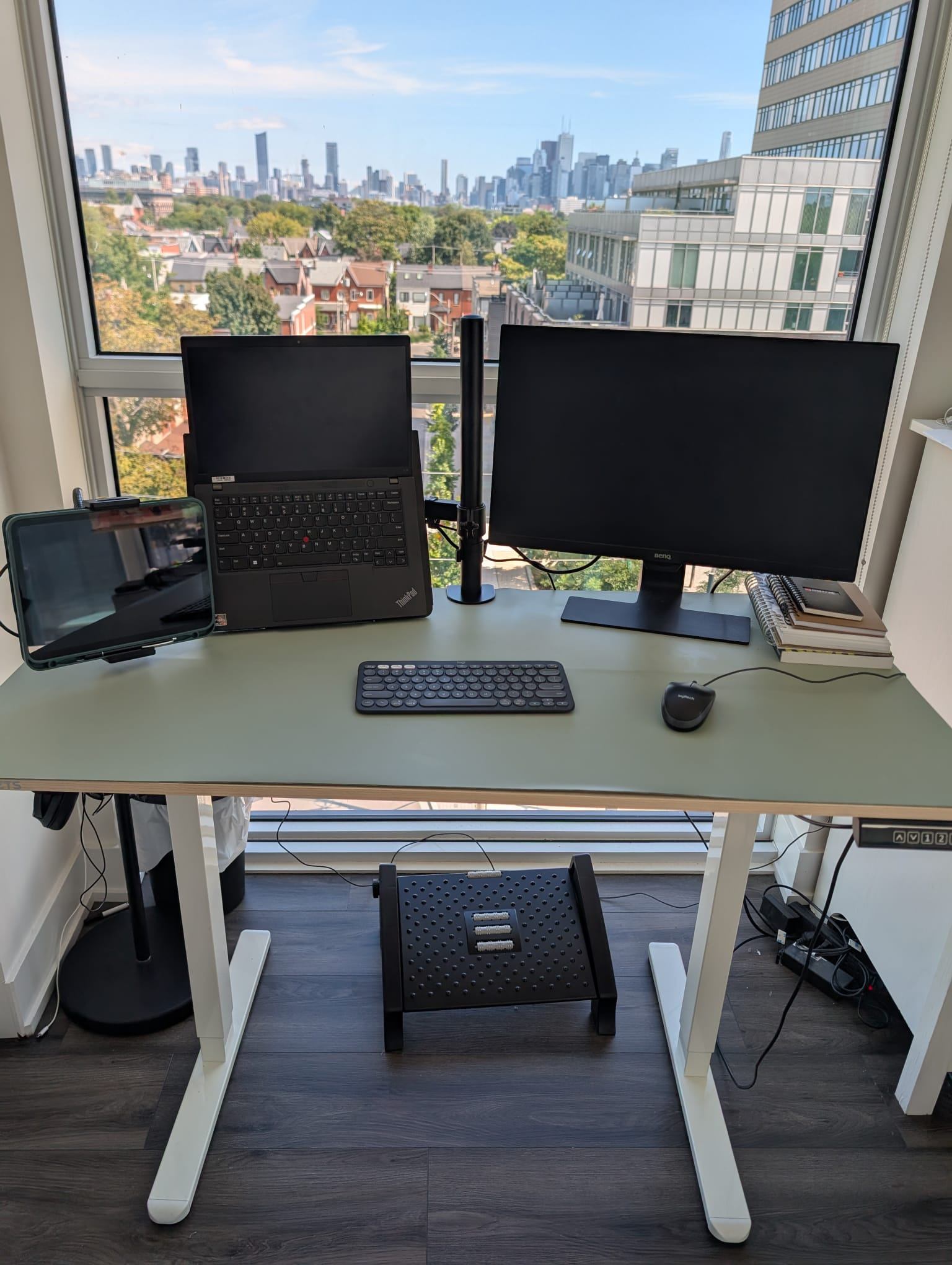 Electric Standing Desk - 47” × 24” - Fully Functional - photo 2