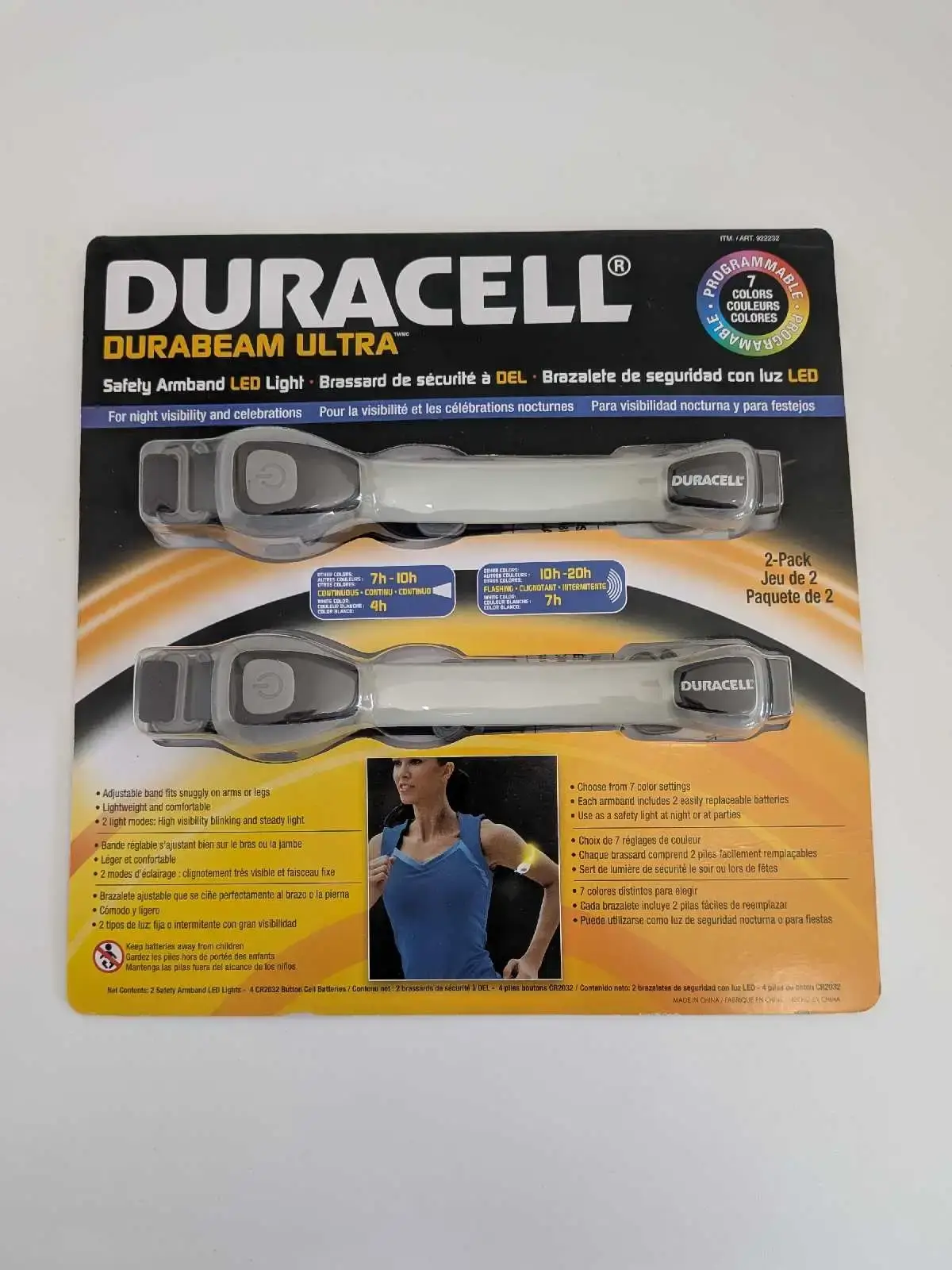 Duracell Durabeam Ultra LED Safety Armband 2-Pack